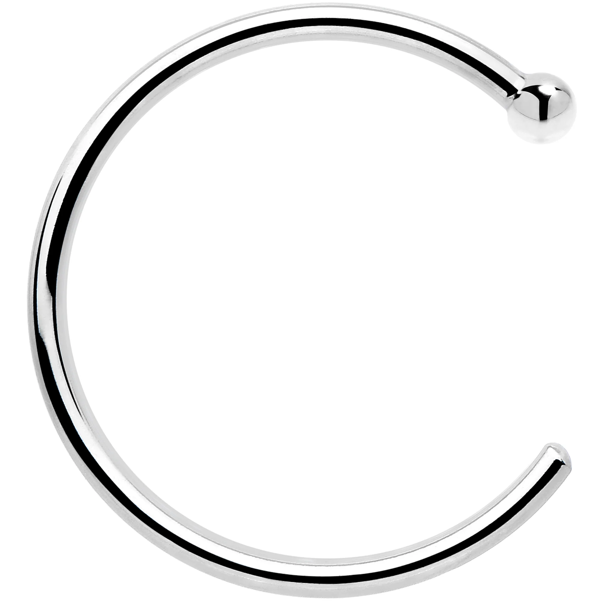 Real Platinum Nose Hoop - Hypoallergenic & Luxurious - Image 9