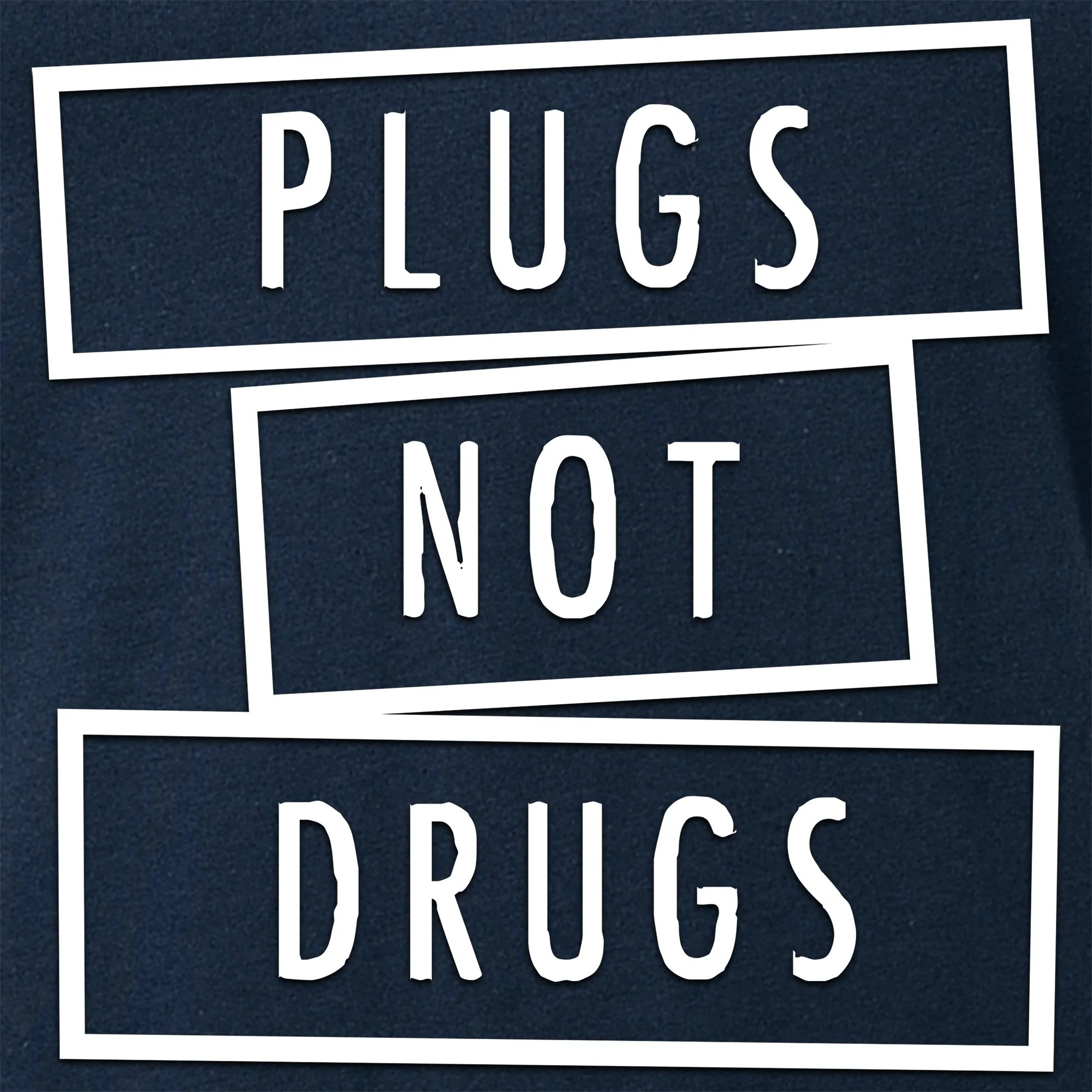 Plugs Not Drugs V-Neck Tee Shirt - Image 2