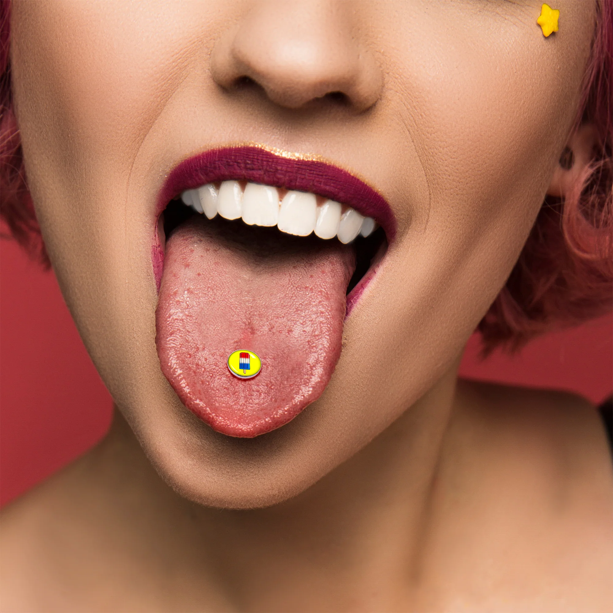 Popsicle Barbell Tongue Ring by Onyx O - Image 6