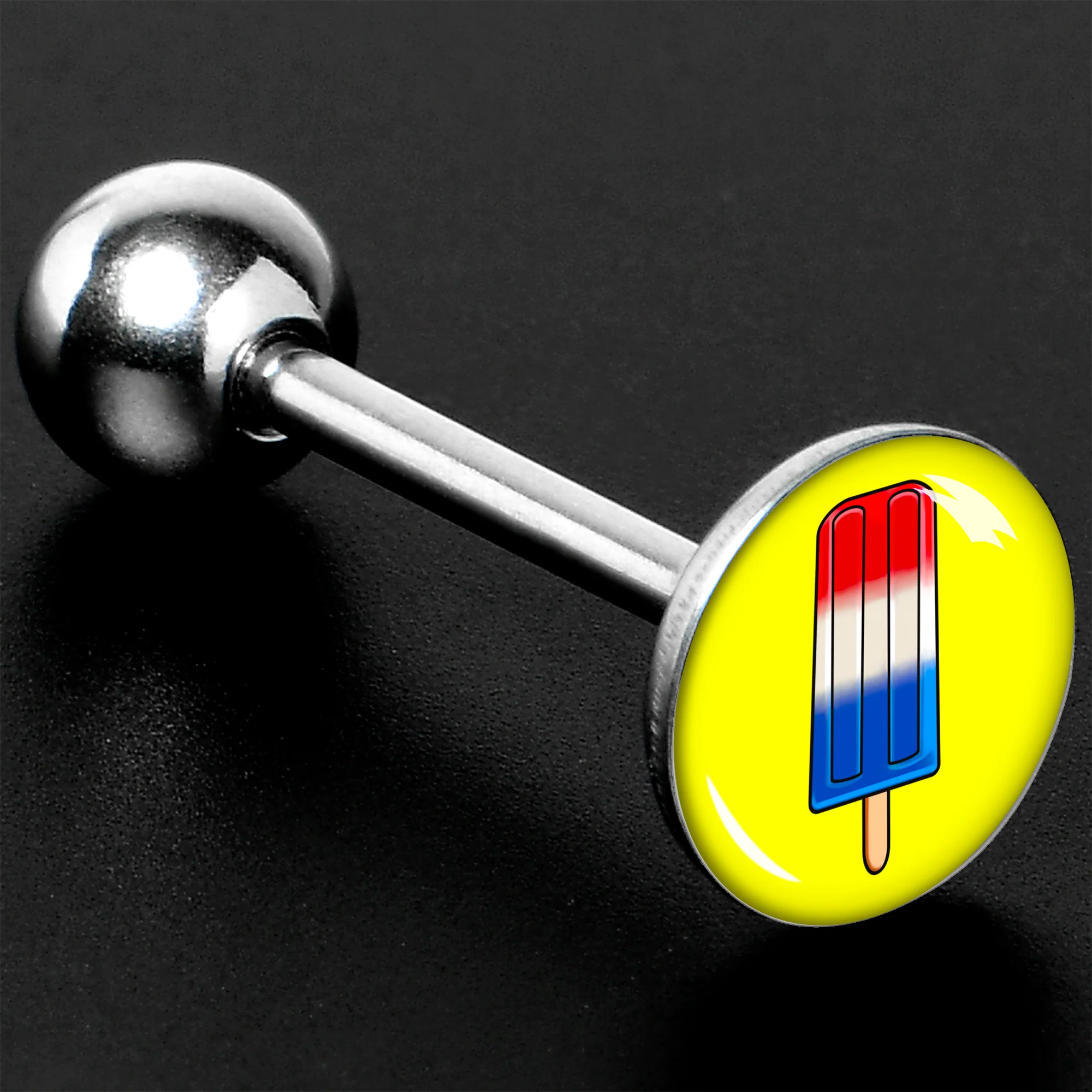 Popsicle Barbell Tongue Ring by Onyx O - Image 8