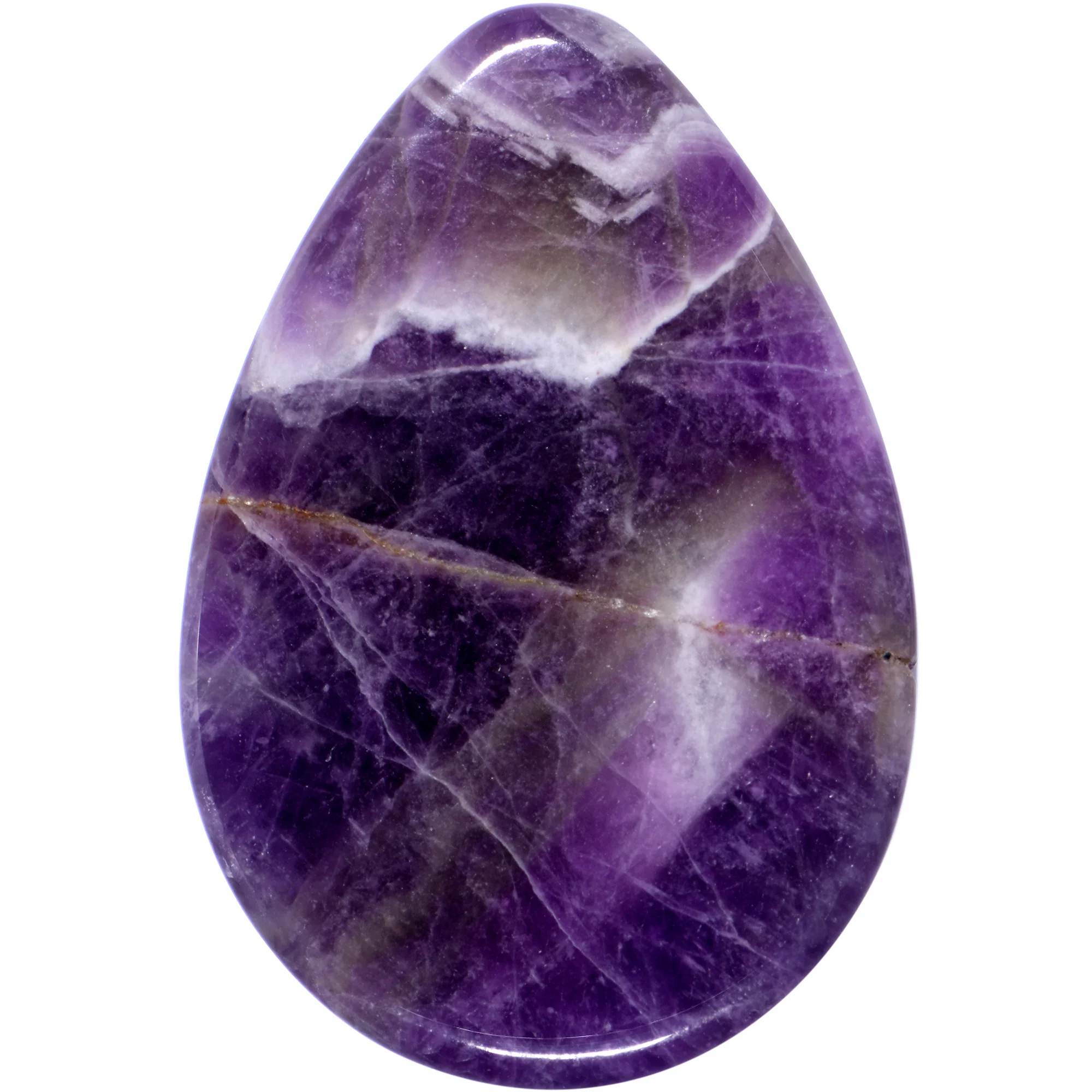 Purple Amethyst Stone Drop Saddle Plug Set - Image 4