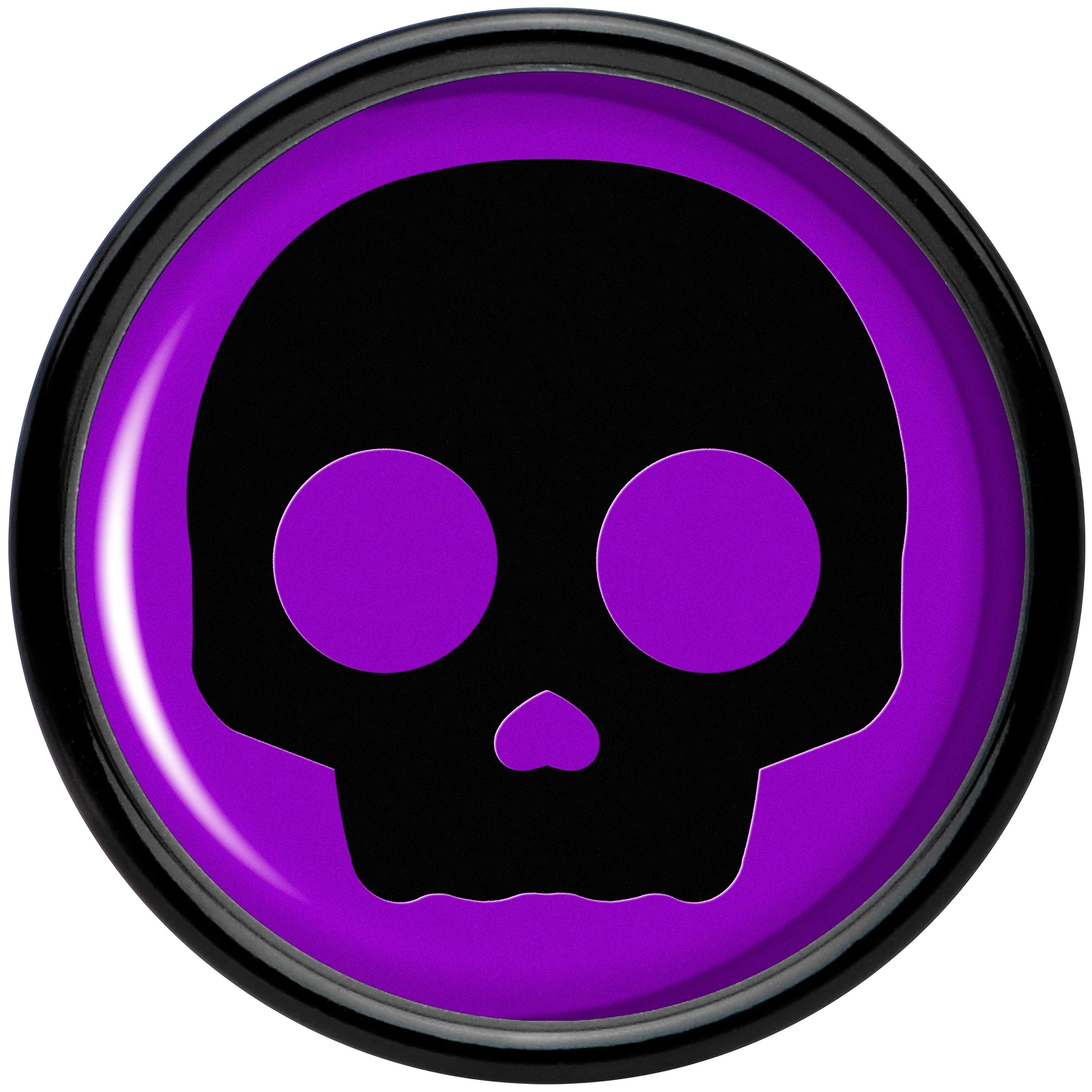 0G Purple Black Simple Skull Black Acrylic Saddle Plug Set by Onyx O - Image 4