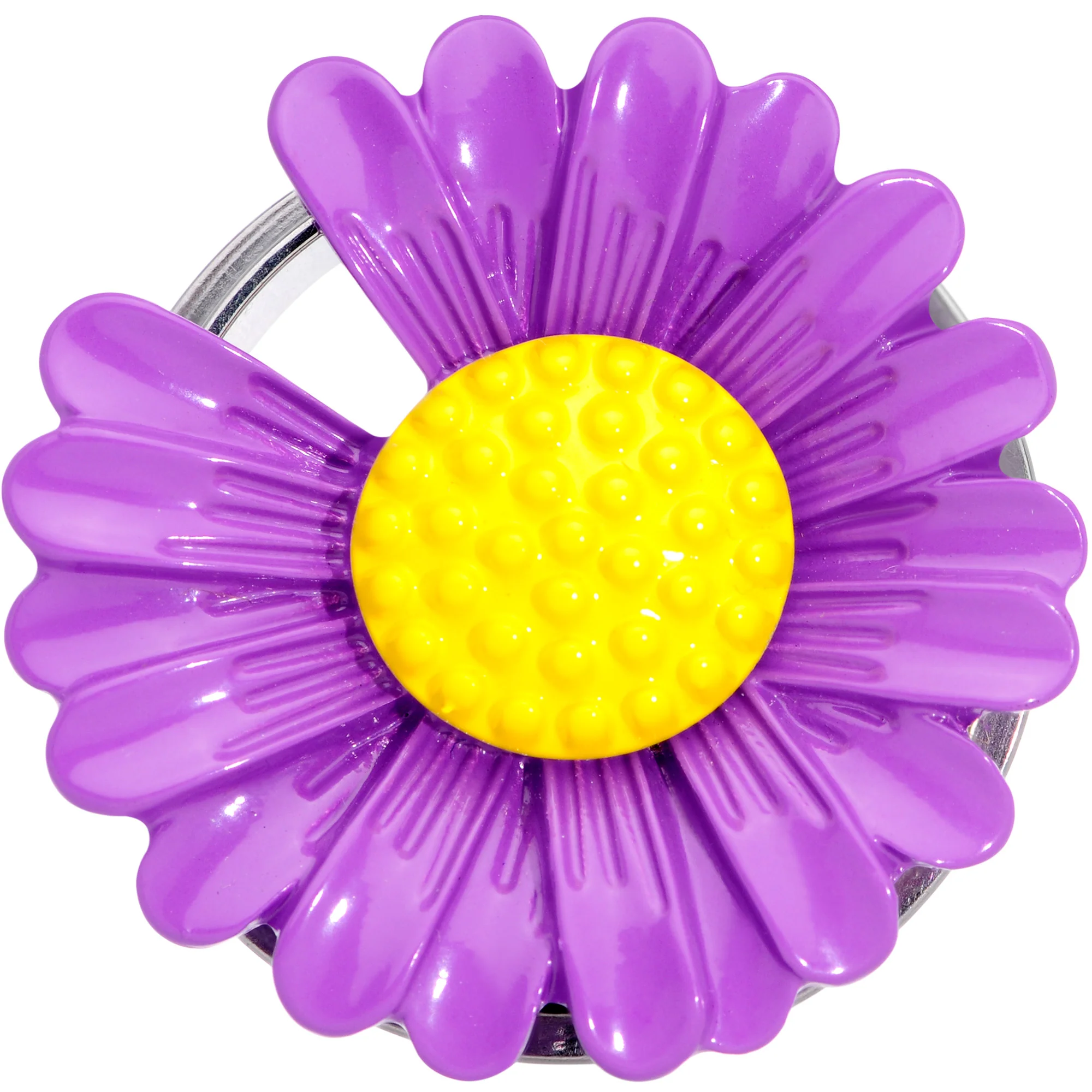 Purple Daisy Flower Screw Fit Plug Set - Image 4