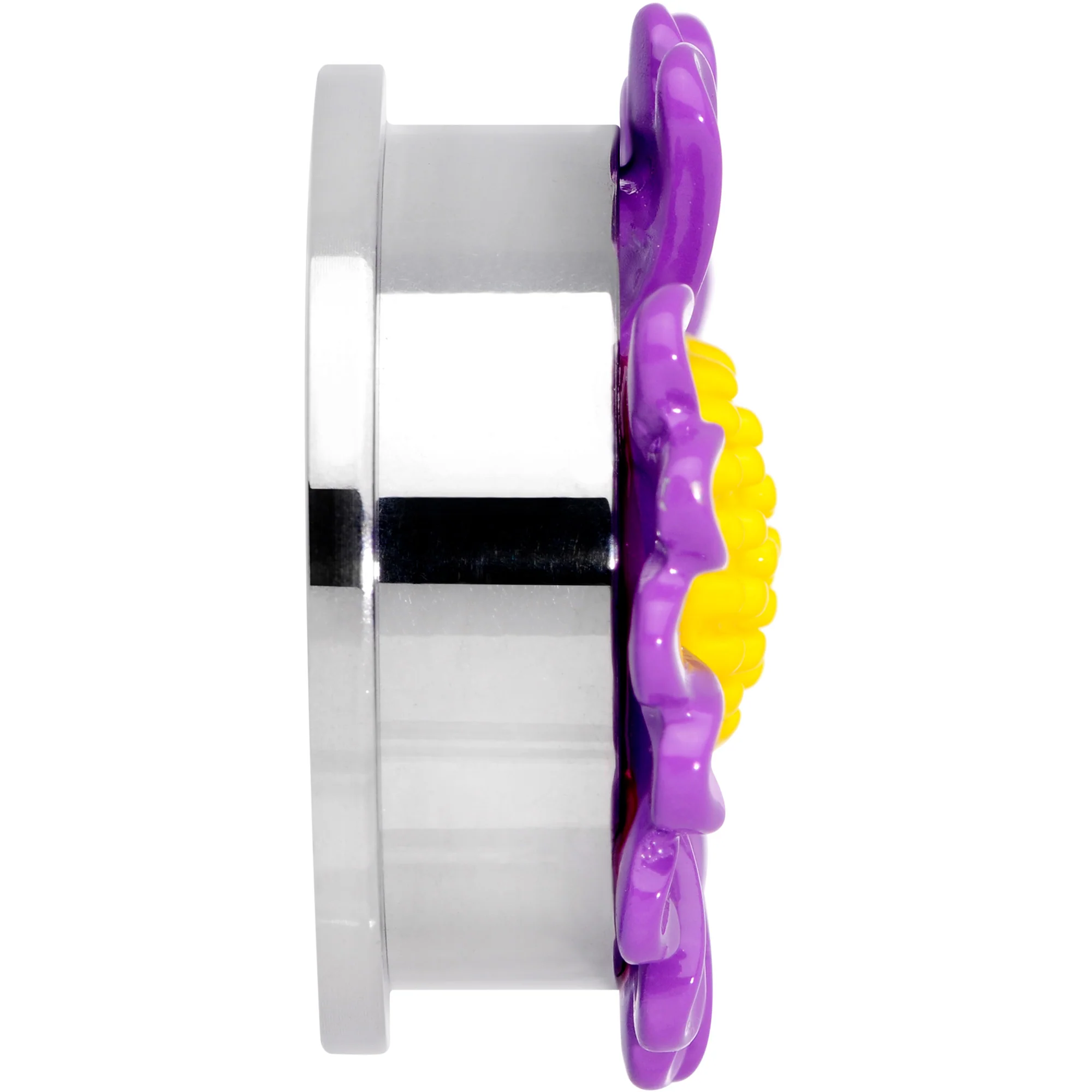 Purple Daisy Flower Screw Fit Plug Set - Image 5