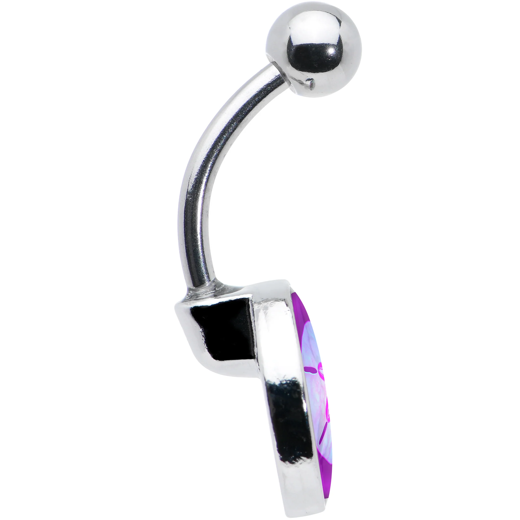 Purple Nautical Sand Dollar Belly Ring by Onyx O - Image 7