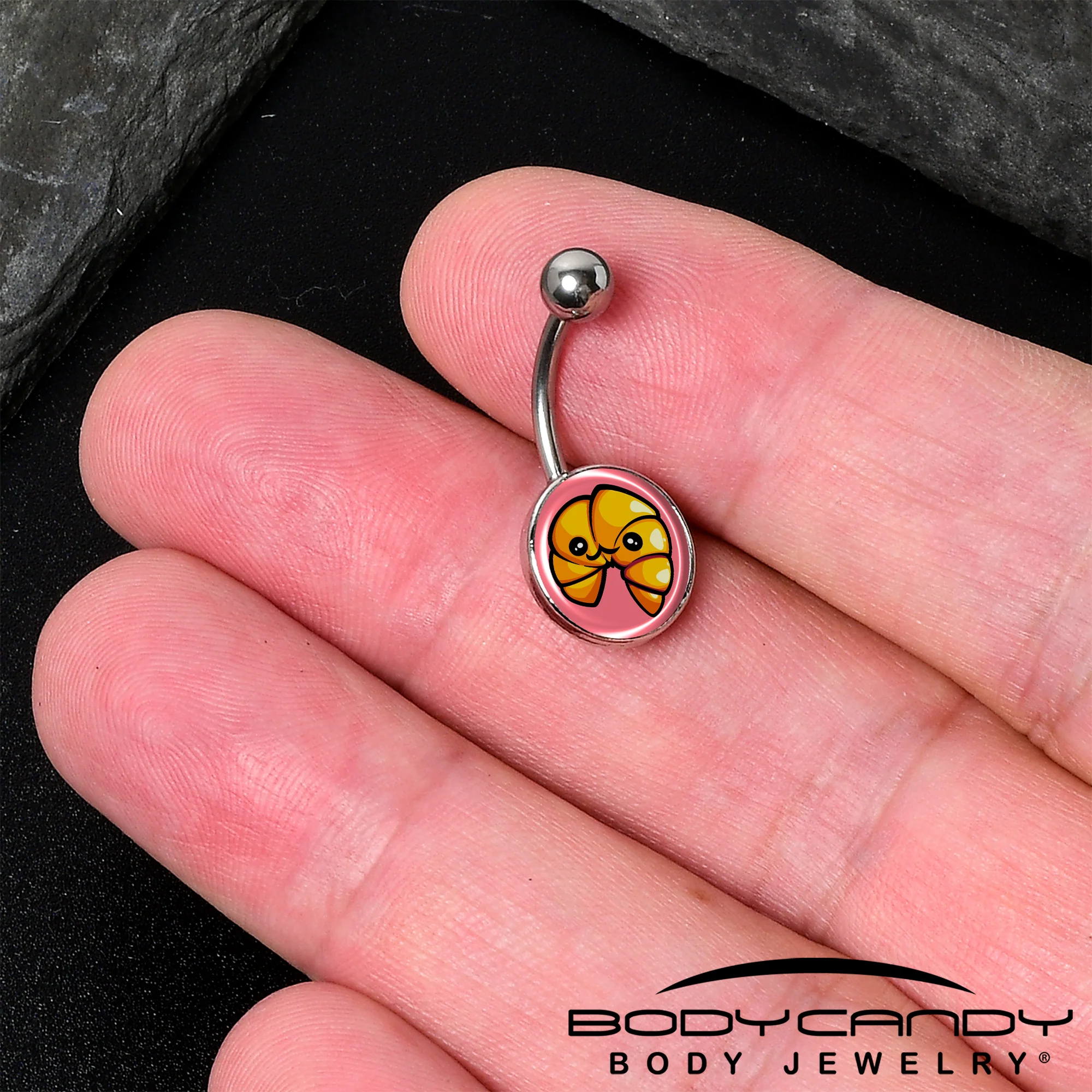 Quaso Croissant Belly Ring by Onyx O - Image 2