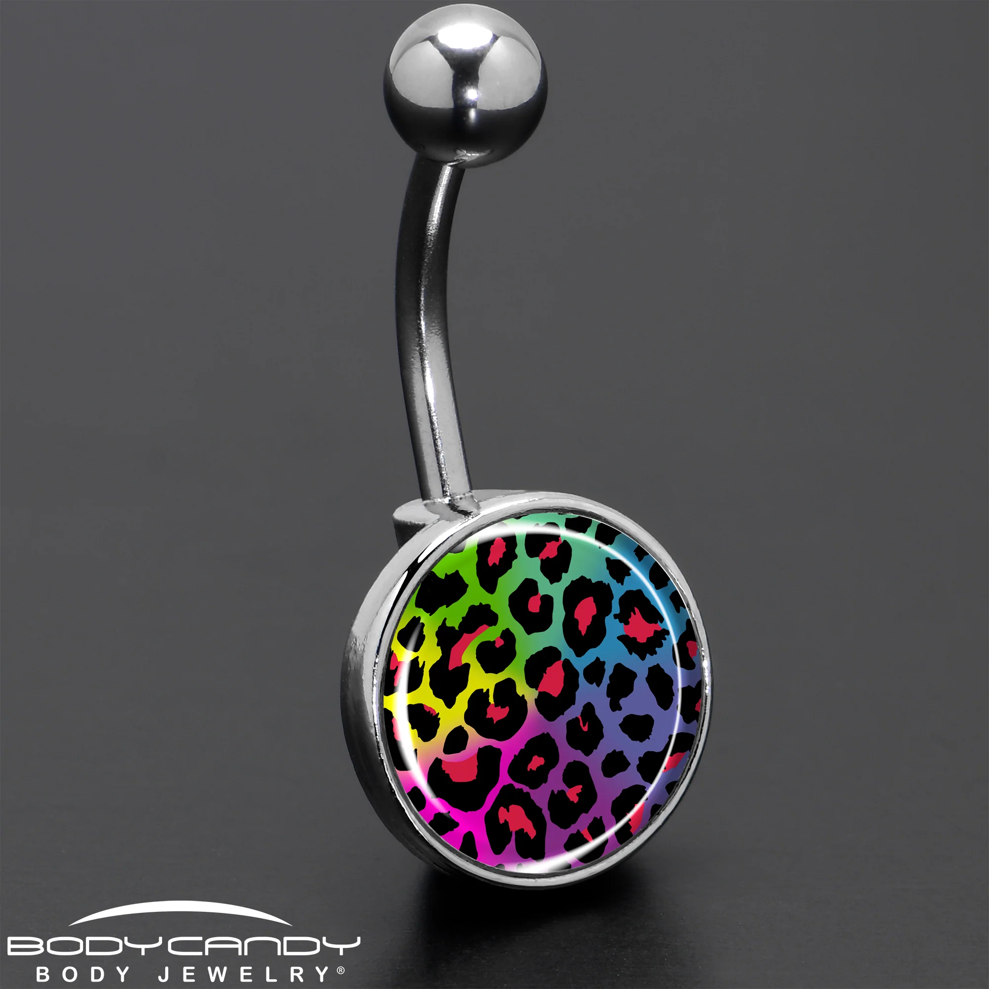Rainbow Cheetah Print Belly Ring by Onyx O - Image 8
