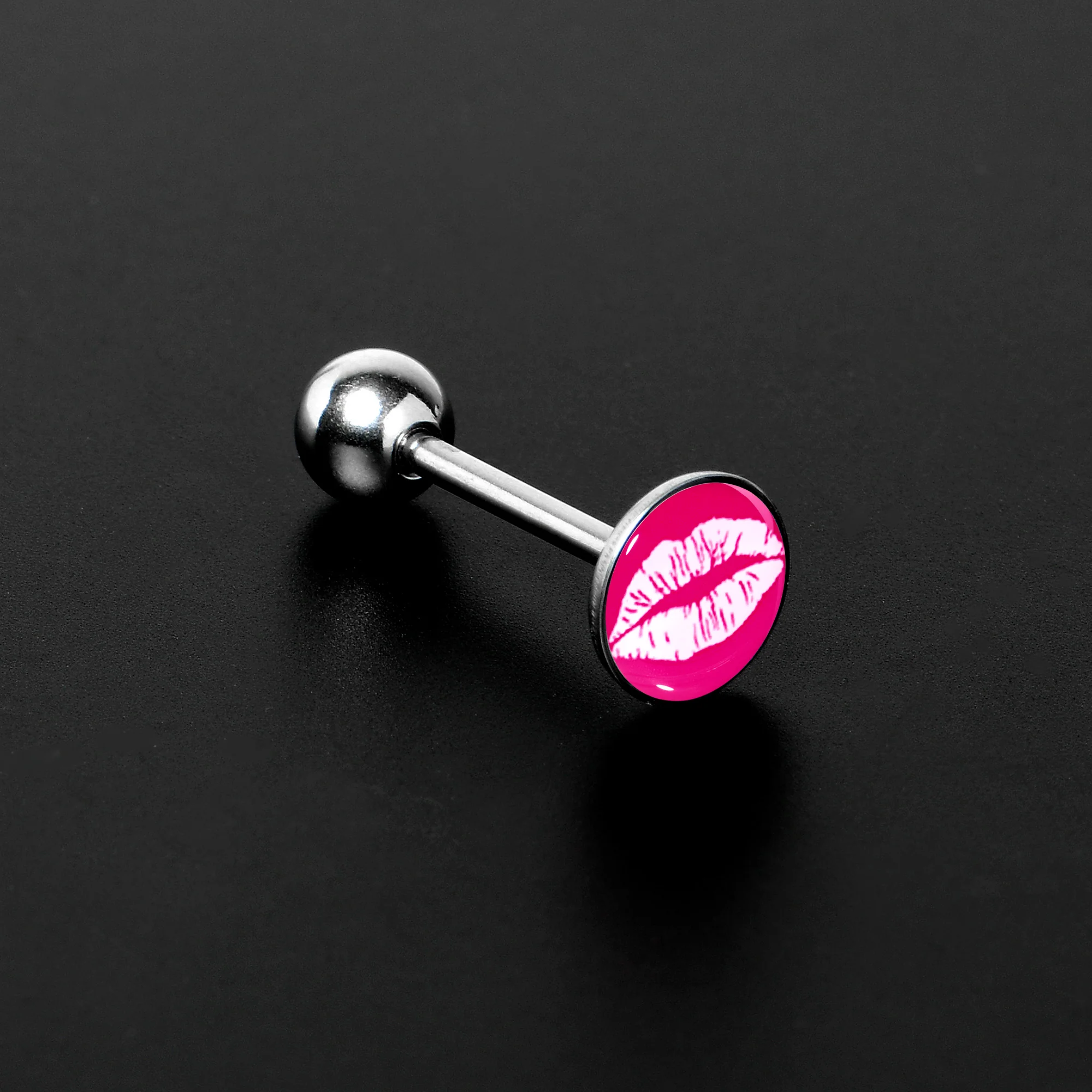 Red Hot Lips Barbell Tongue Ring by Onyx O - Image 2