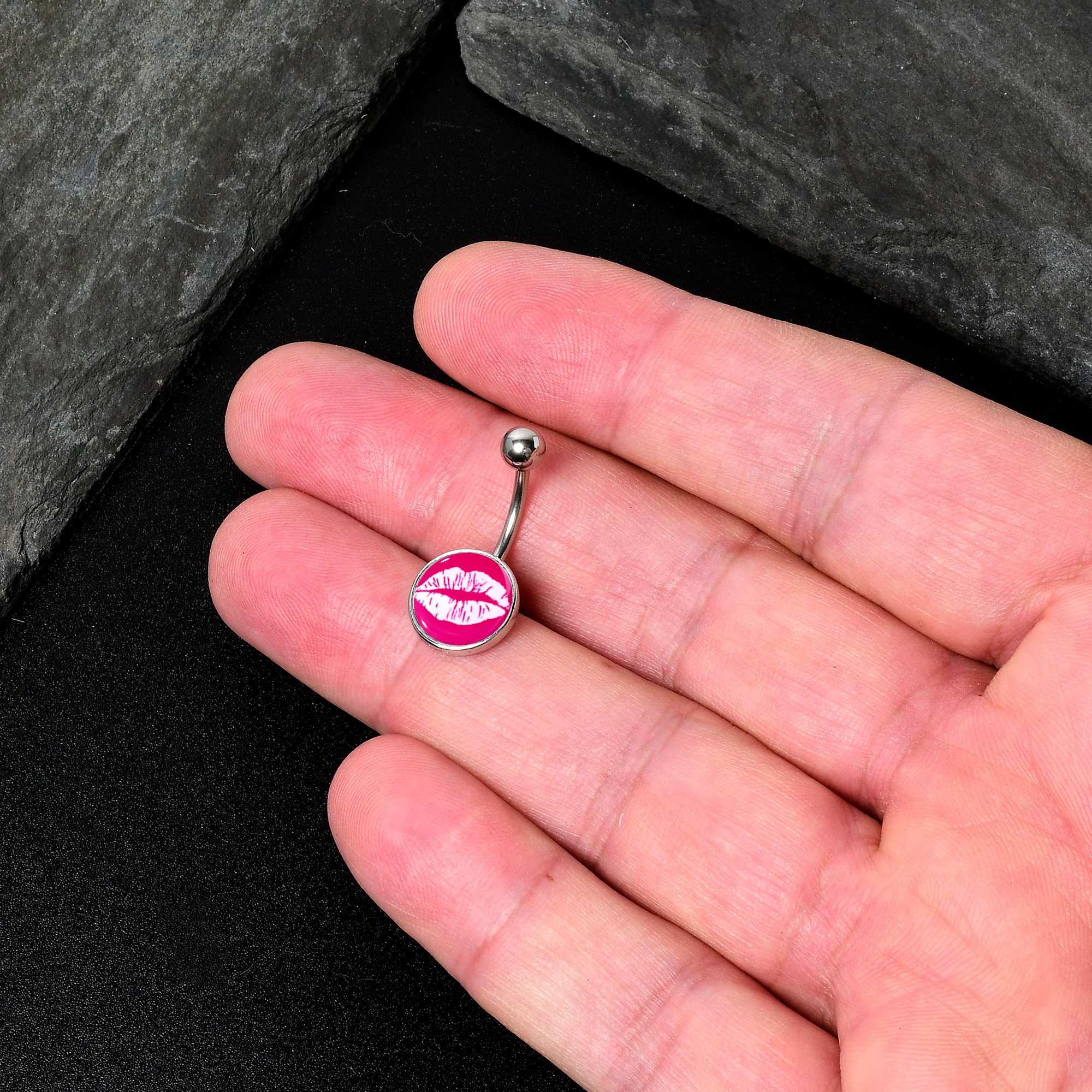 Red Hot Lips Belly Ring by Onyx O - Image 5