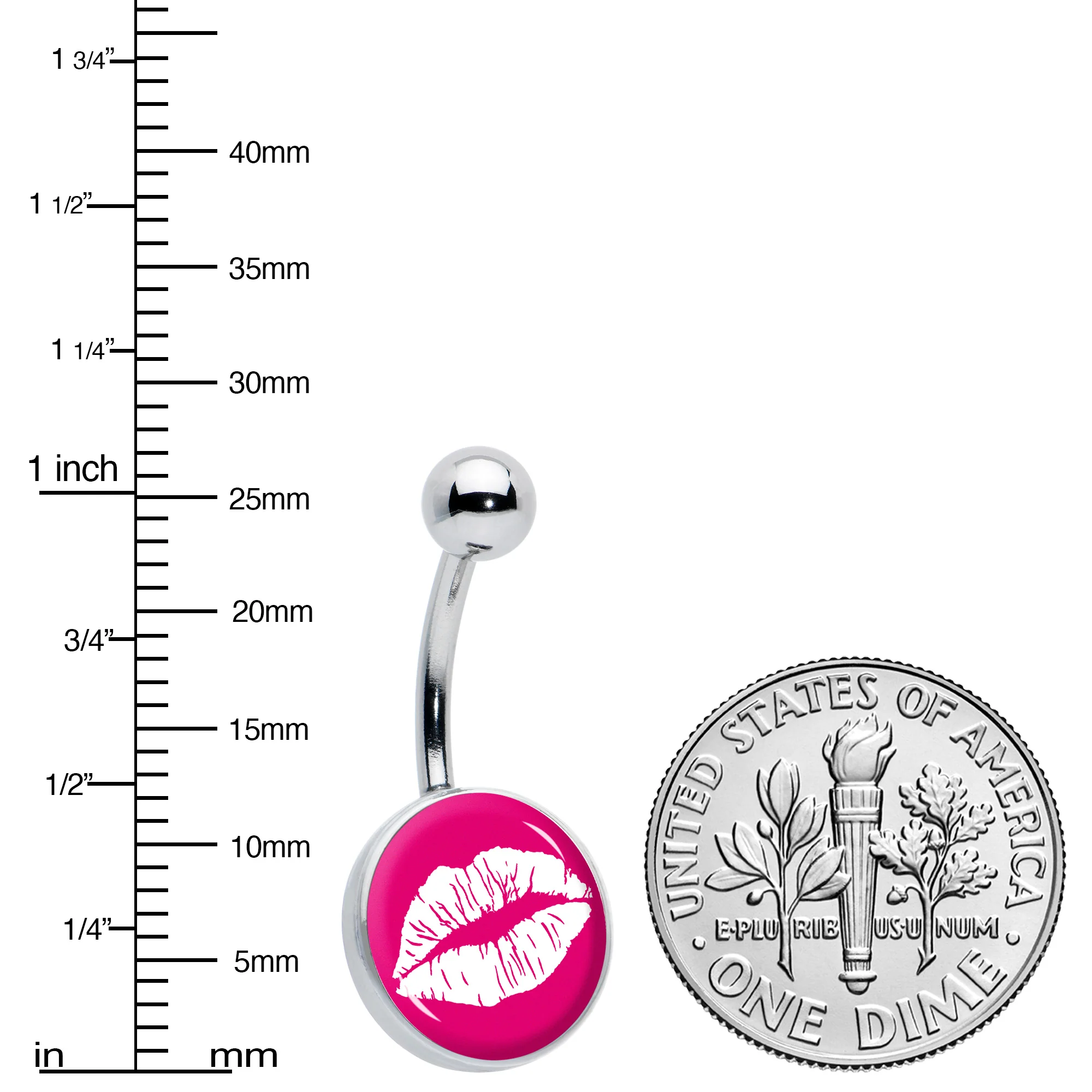Red Hot Lips Belly Ring by Onyx O - Image 6