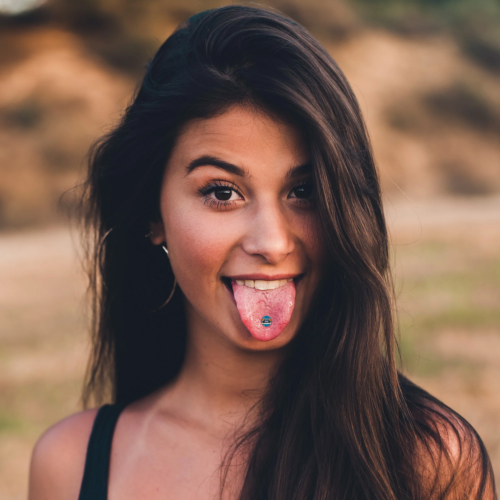 Retro Cassette Tape Barbell Tongue Ring by Onyx O - Image 4