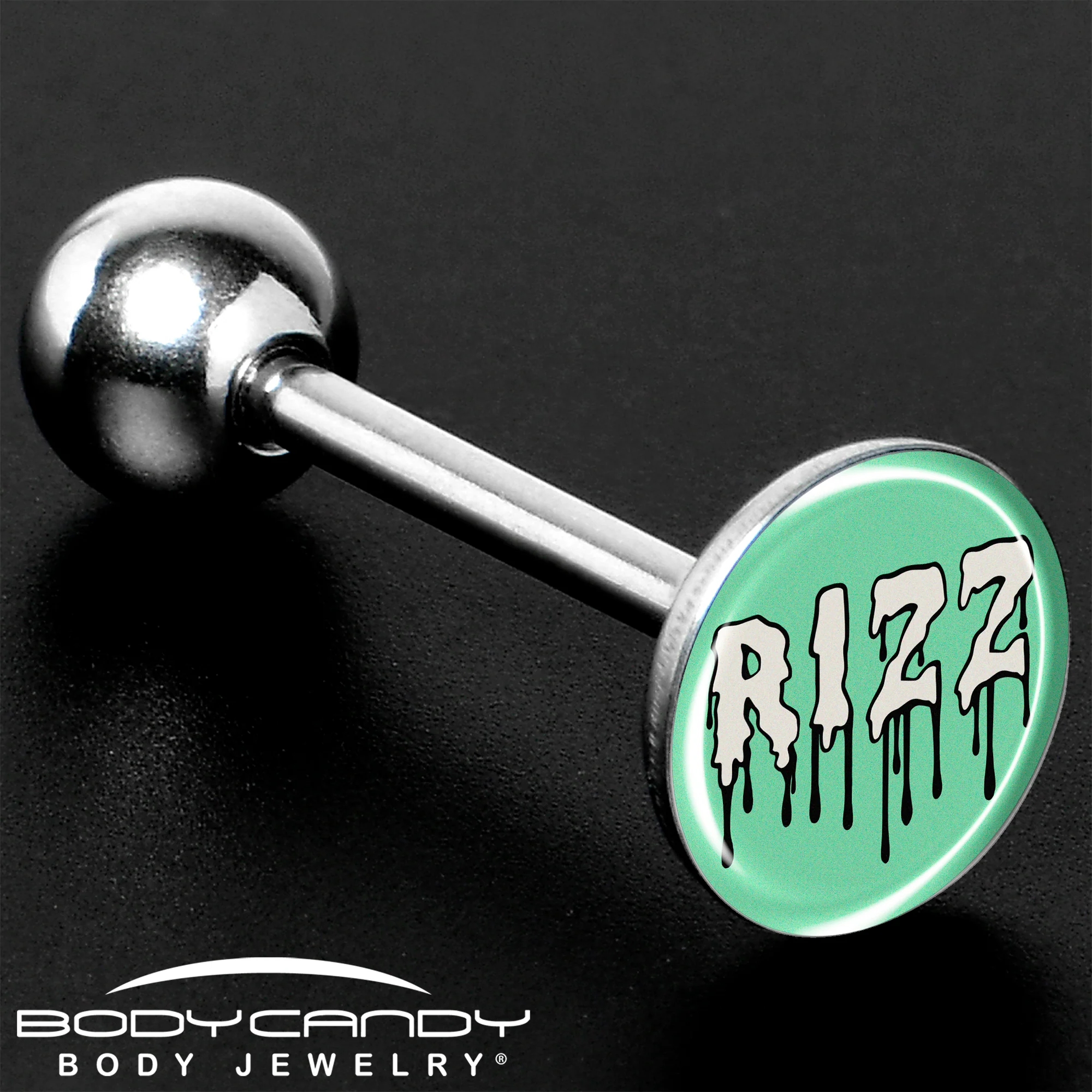 RIZZ Barbell Tongue Ring by Onyx O - Image 8