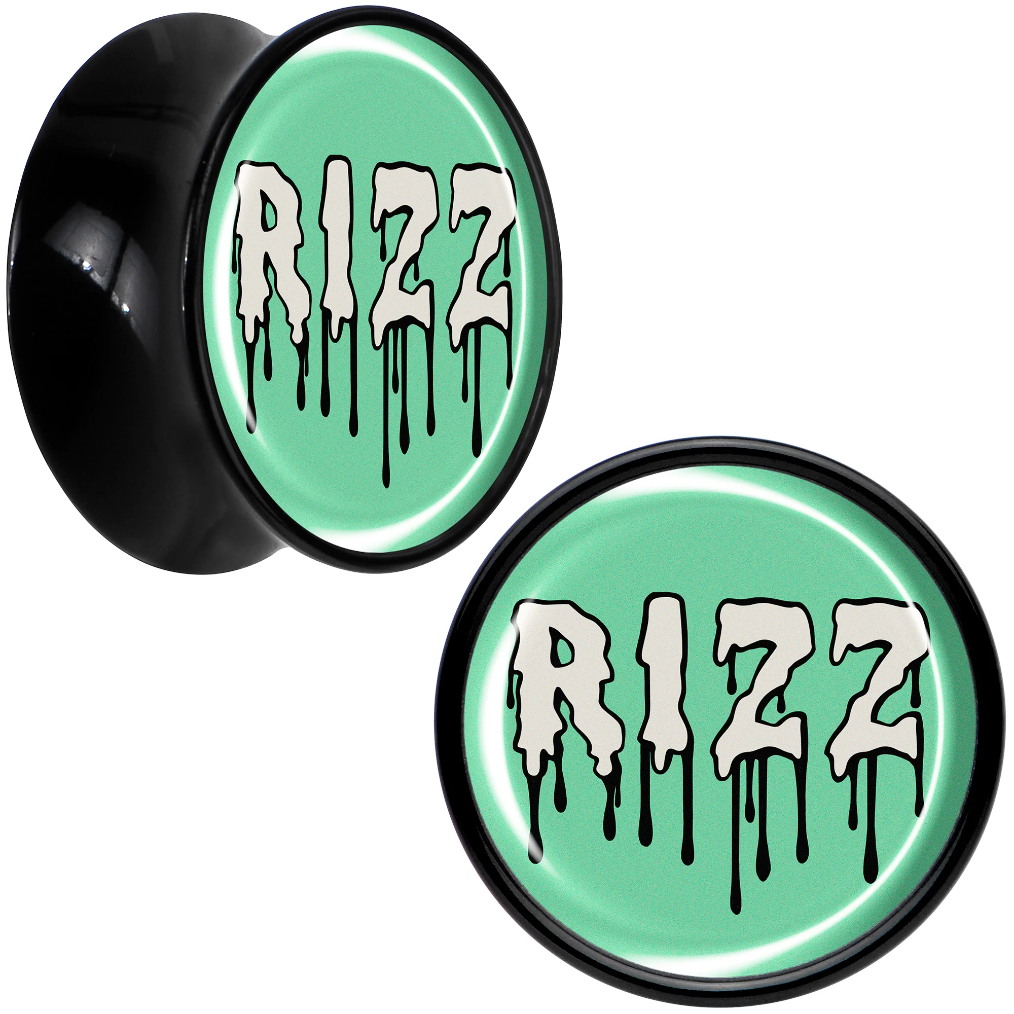 RIZZ Black Acrylic Saddle Plug Set by Onyx O - Image 8