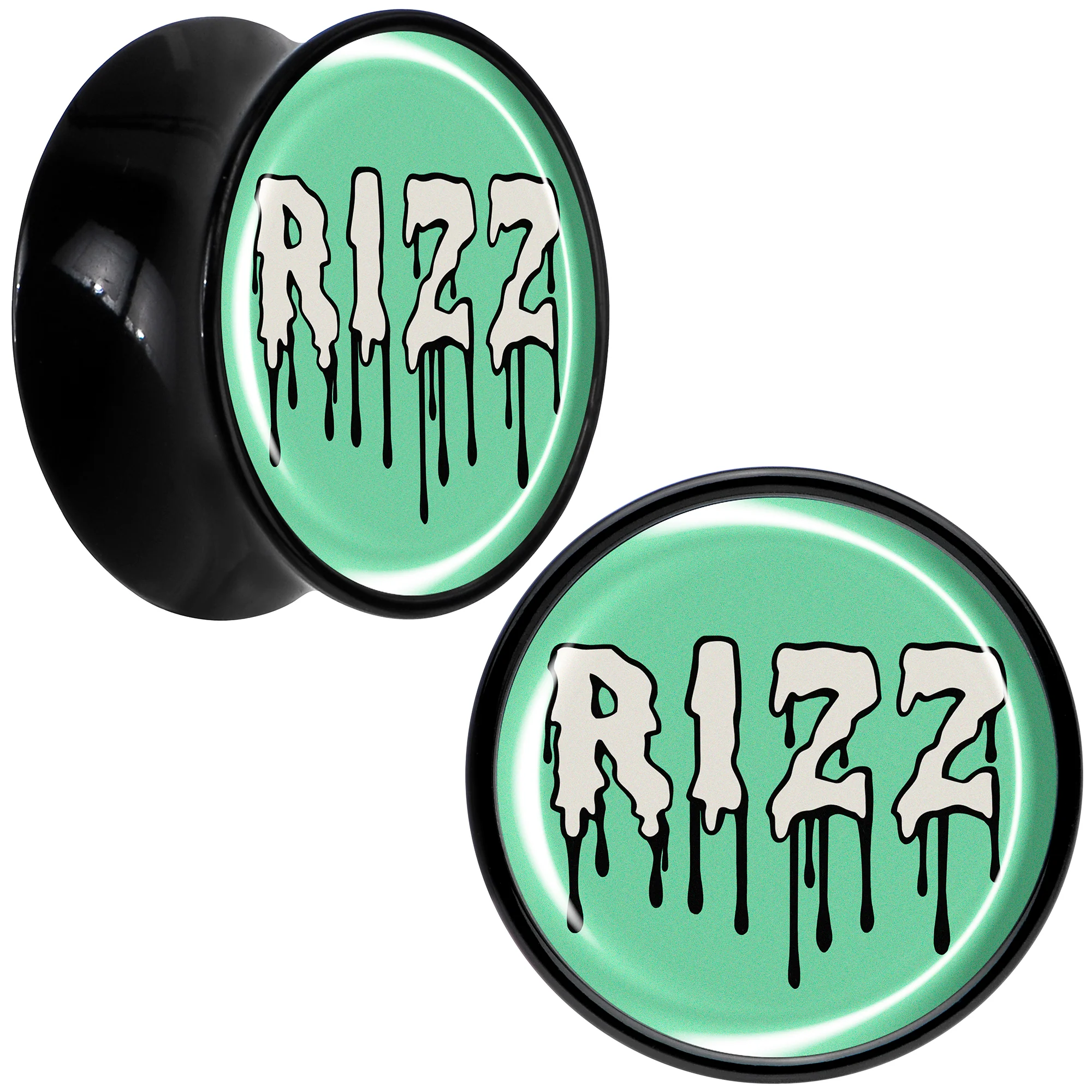 RIZZ Black Acrylic Saddle Plug Set by Onyx O - Image 9