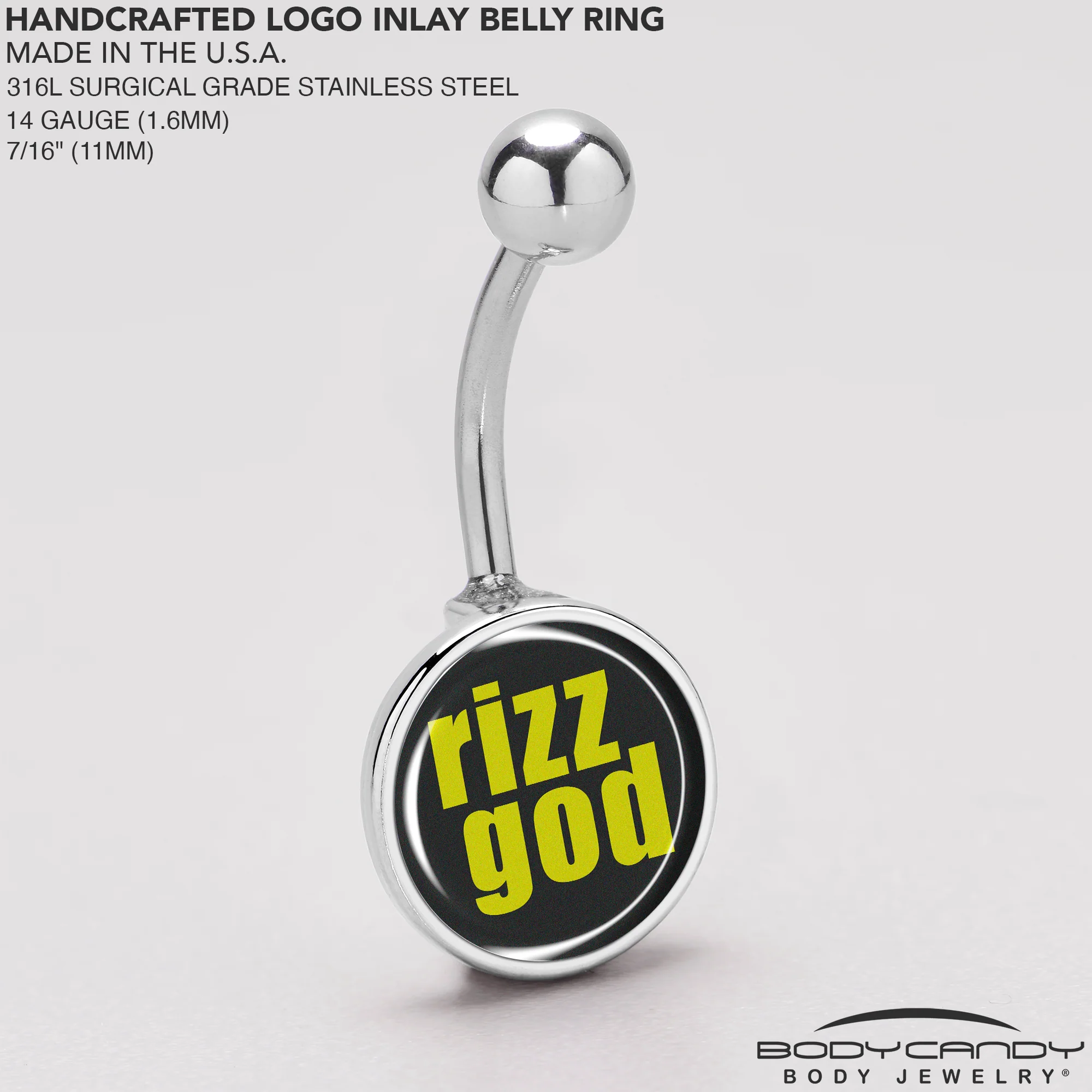 RIZZ GOD Belly Ring by Onyx O - Image 8