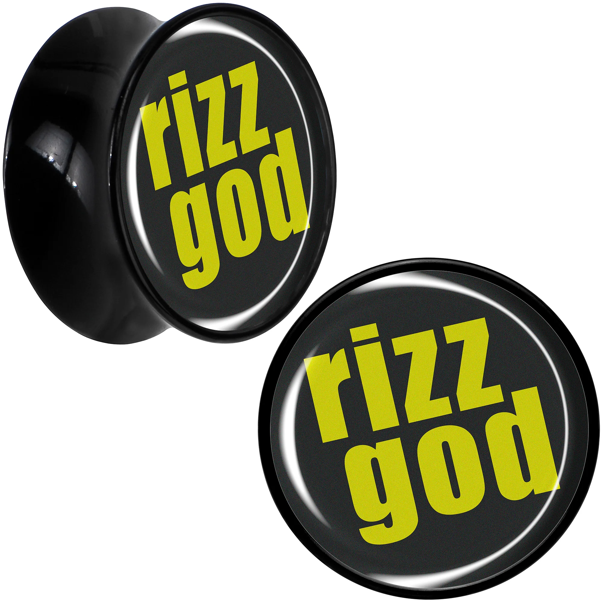 RIZZ GOD Black Acrylic Saddle Plug Set by Onyx O - Image 10