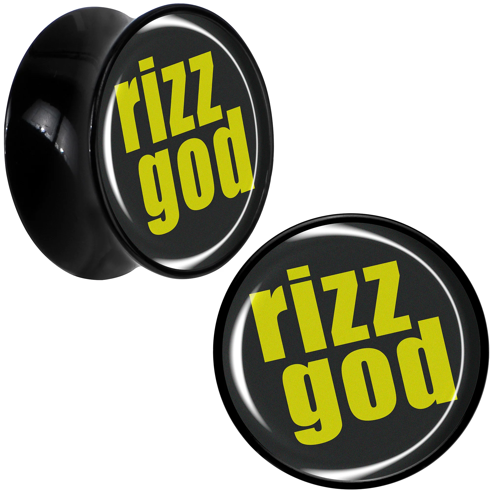 RIZZ GOD Black Acrylic Saddle Plug Set by Onyx O - Image 11