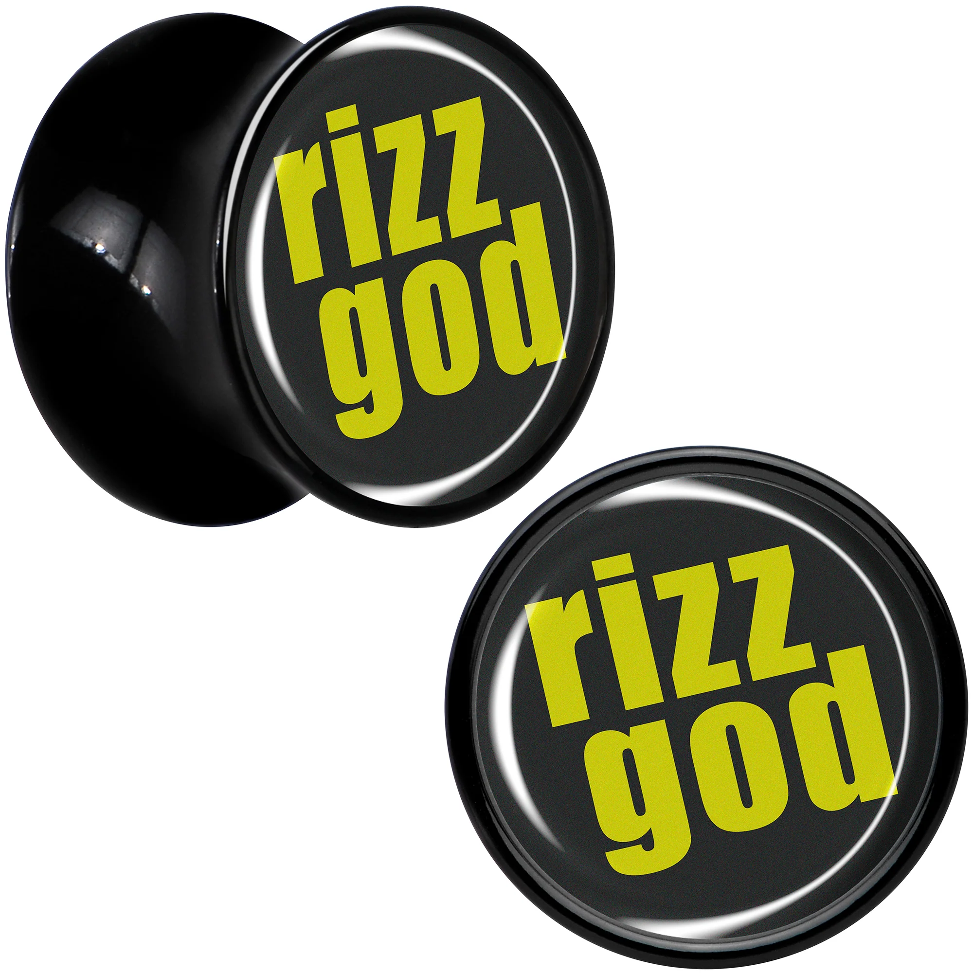 RIZZ GOD Black Acrylic Saddle Plug Set by Onyx O - Image 6