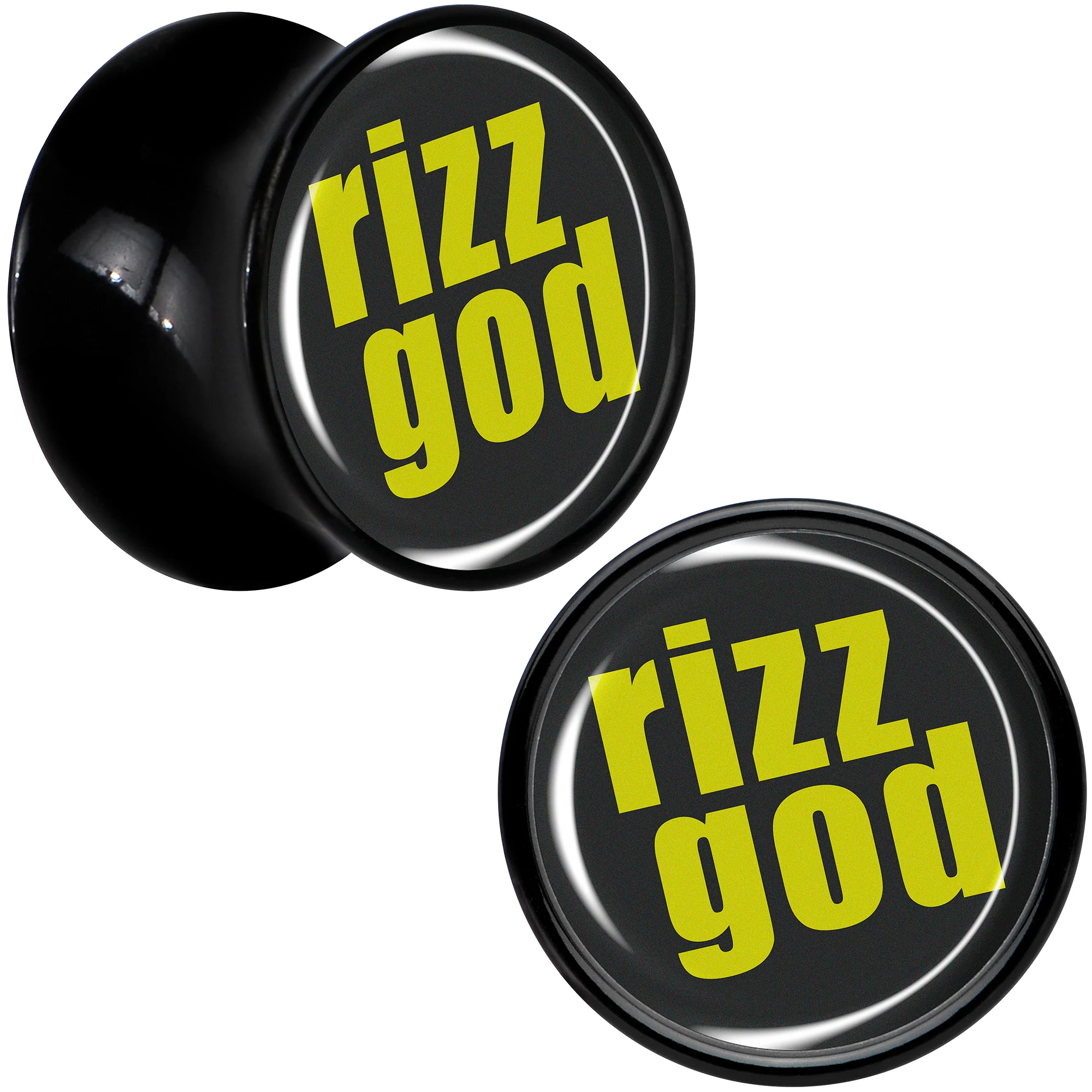 RIZZ GOD Black Acrylic Saddle Plug Set by Onyx O - Image 7
