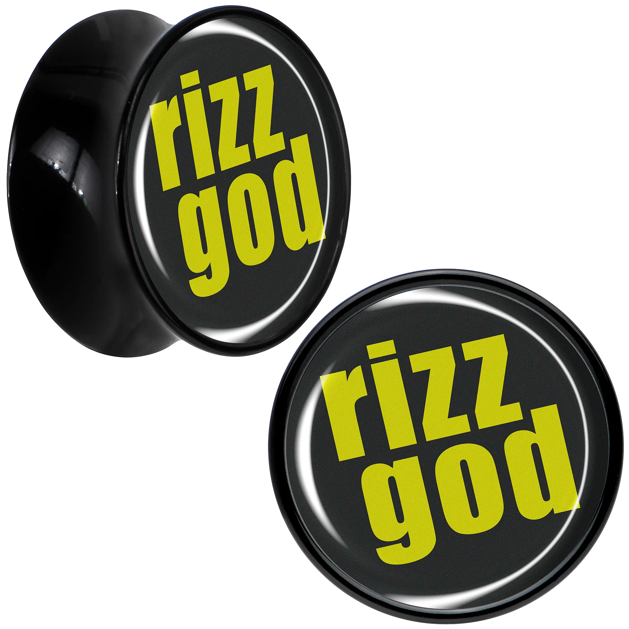 RIZZ GOD Black Acrylic Saddle Plug Set by Onyx O - Image 9