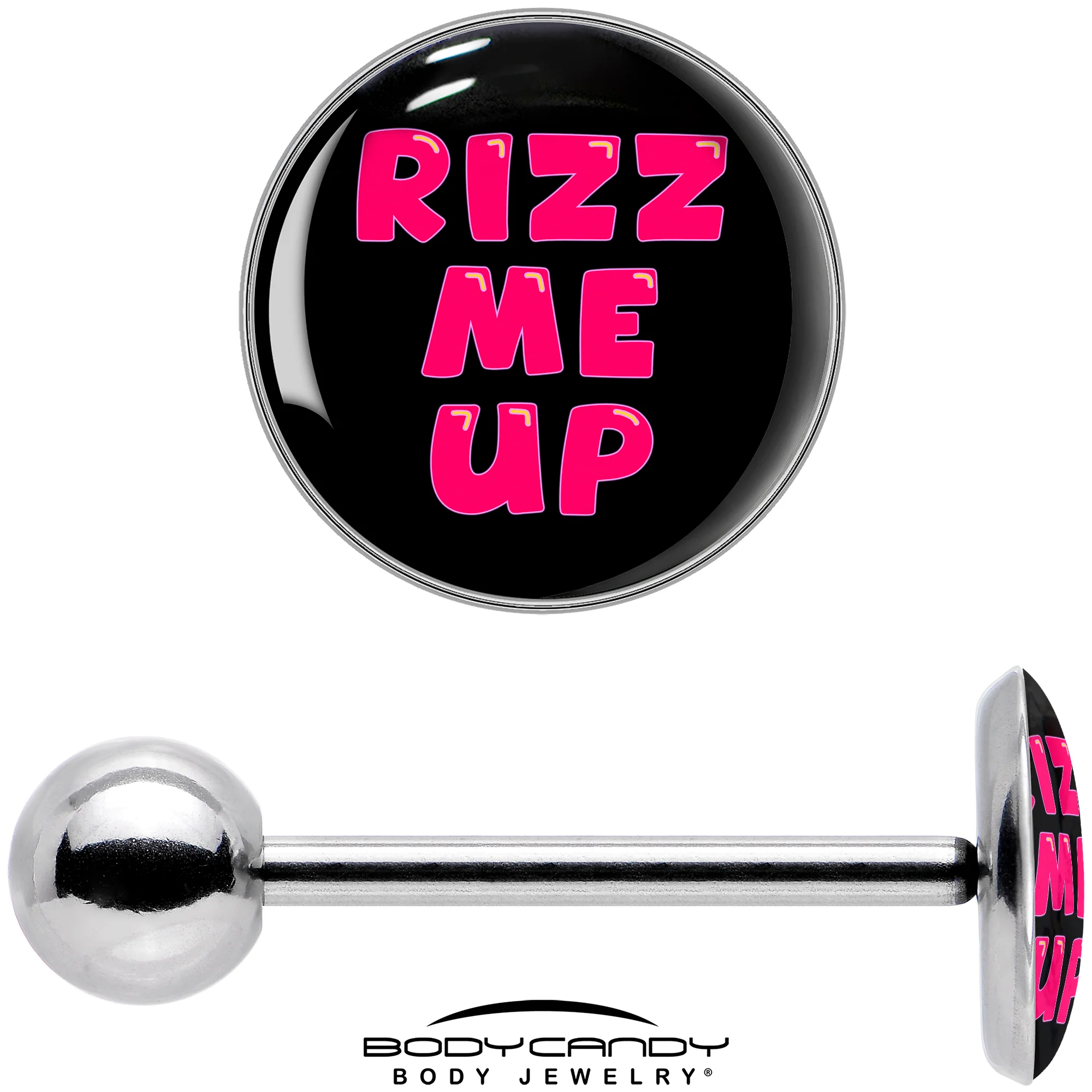 RIZZ ME UP Barbell Tongue Ring by Onyx O - Image 7
