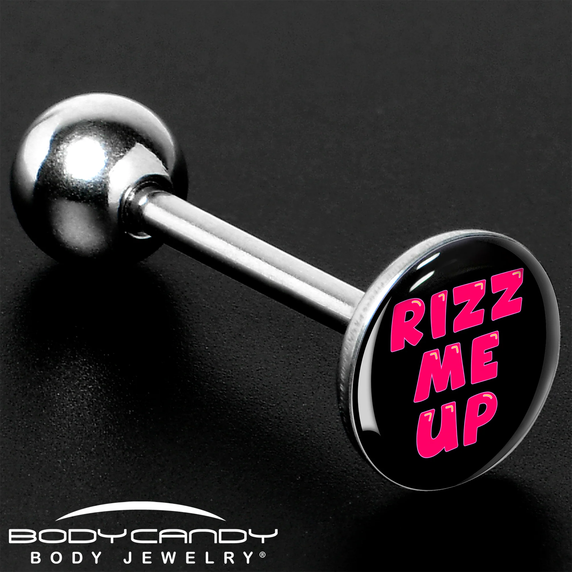 RIZZ ME UP Barbell Tongue Ring by Onyx O - Image 8