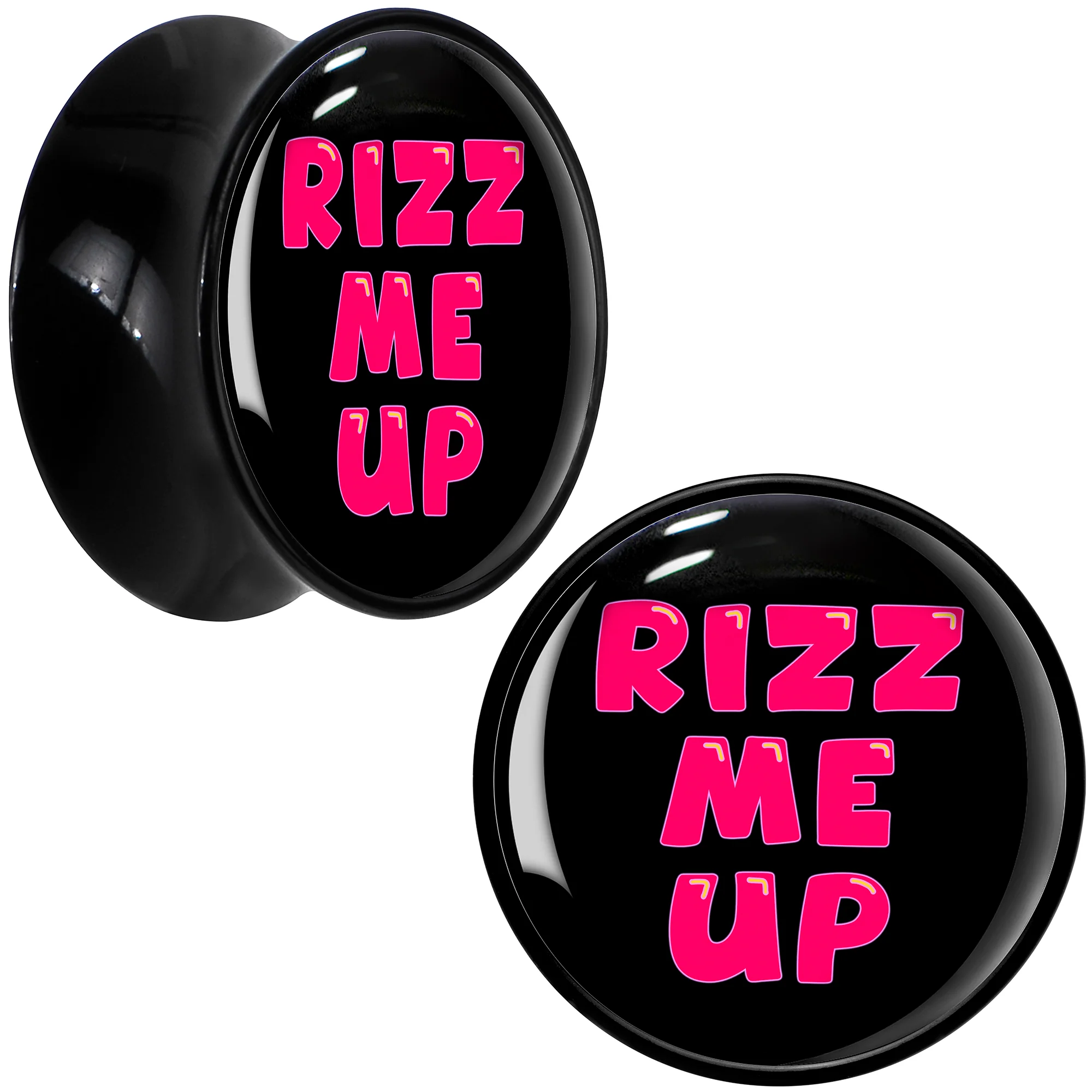 RIZZ ME UP Black Acrylic Saddle Plug Set by Onyx O - Image 11