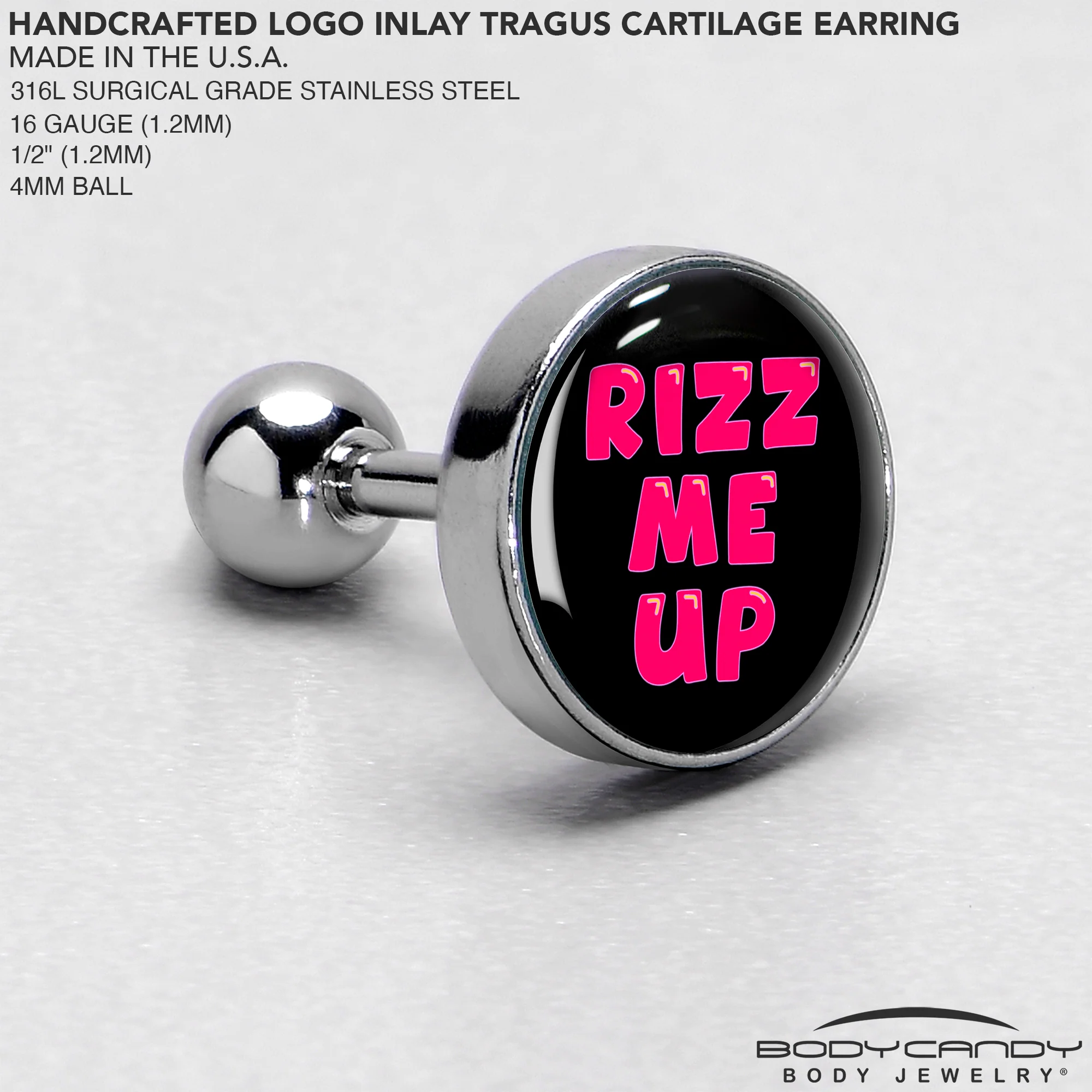 RIZZ ME UP Tragus Cartilage Earring by Onyx O - Image 4