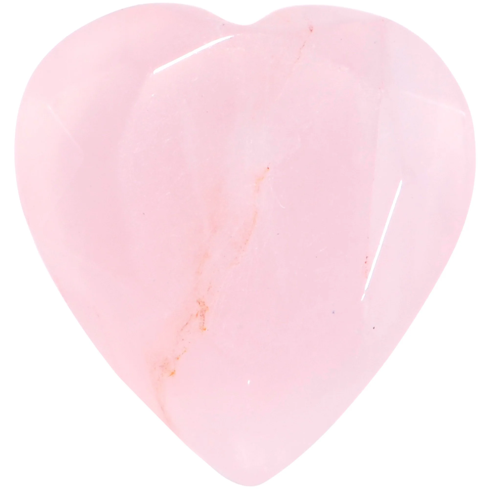 Rose Flower Quartz Stone Faceted Heart Single Flare Plug Set 6mm to 25mm - Image 3