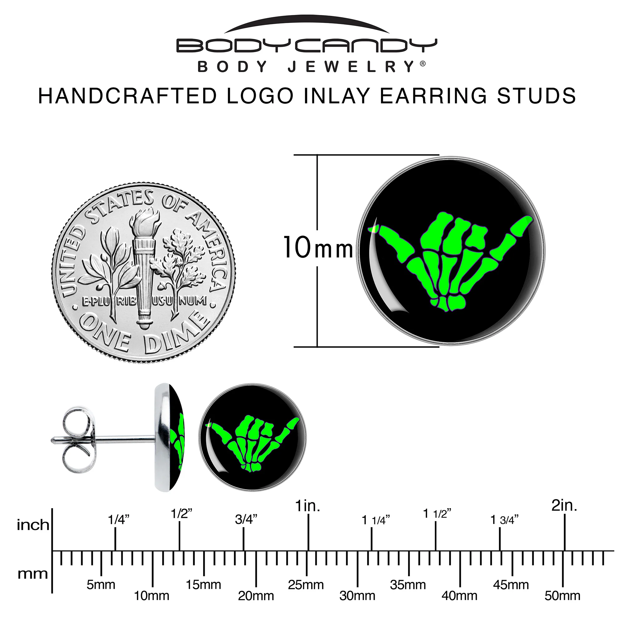 Shaka Hand Stud Earrings by Onyx O - Image 6