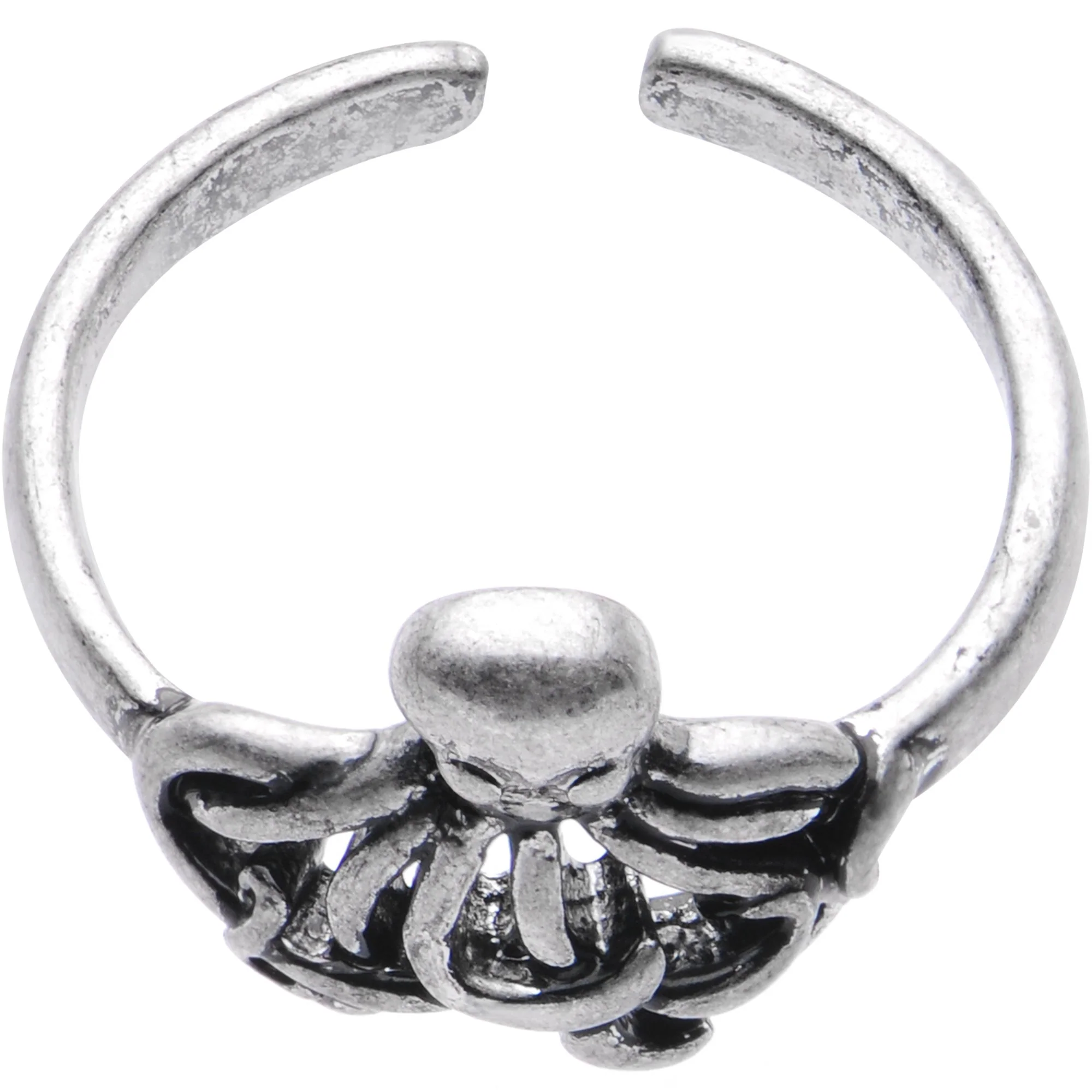 Silver Plated Silly Octopus Toe Ring - Image 2