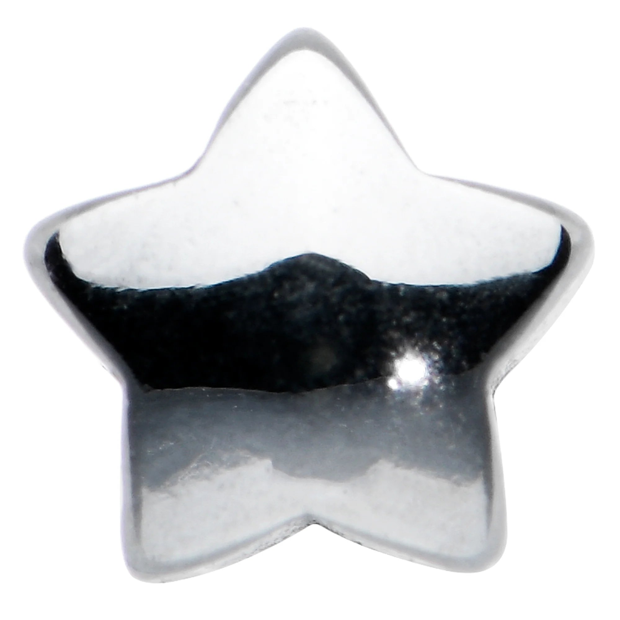 Simple Star Top Barbell Tongue Ring - Image 2