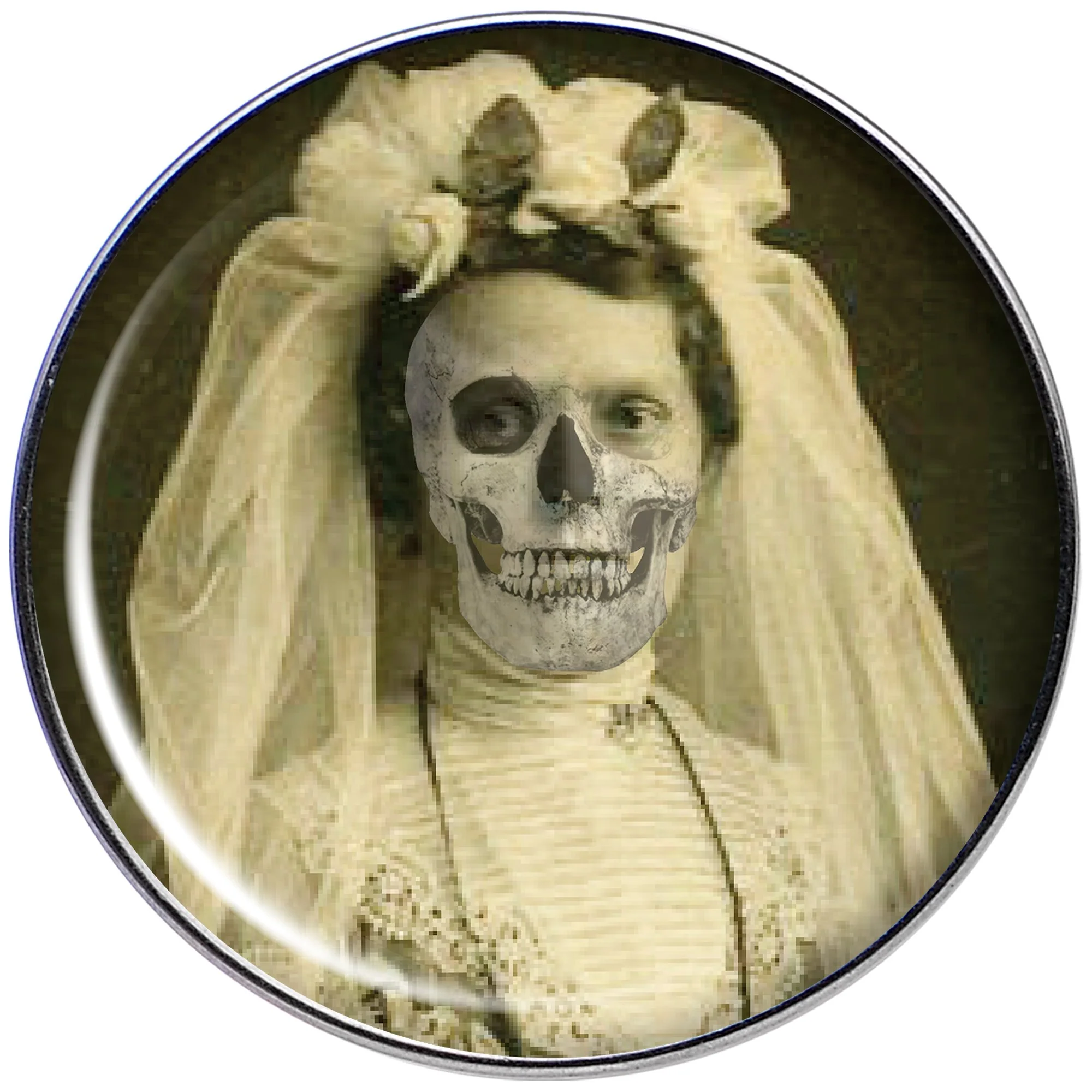 Skeleton Bride Halloween Black Cartilage Tragus Earring - Image 2