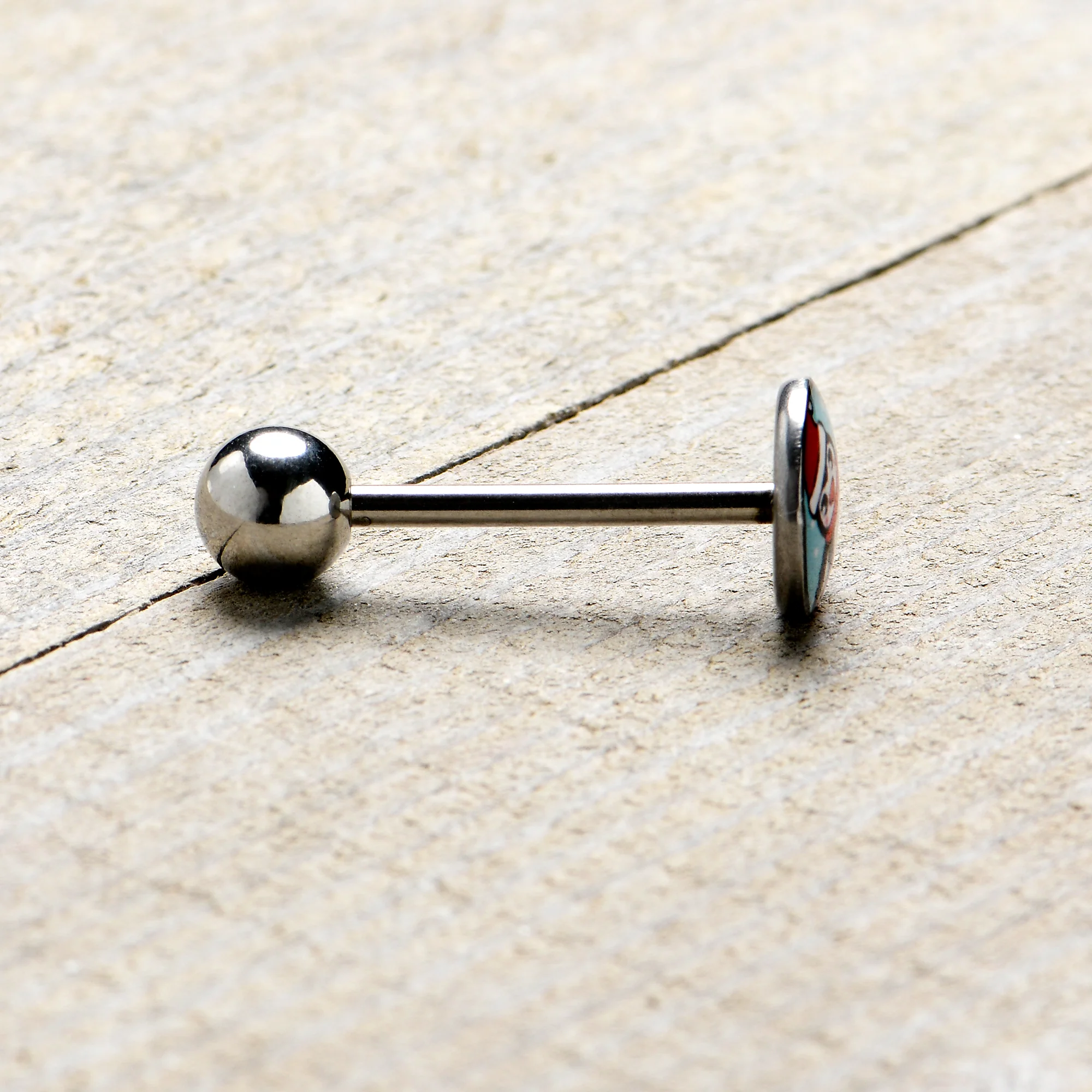 Snowfall Holiday Penguin Barbell Tongue Ring by Onyx O - Image 6