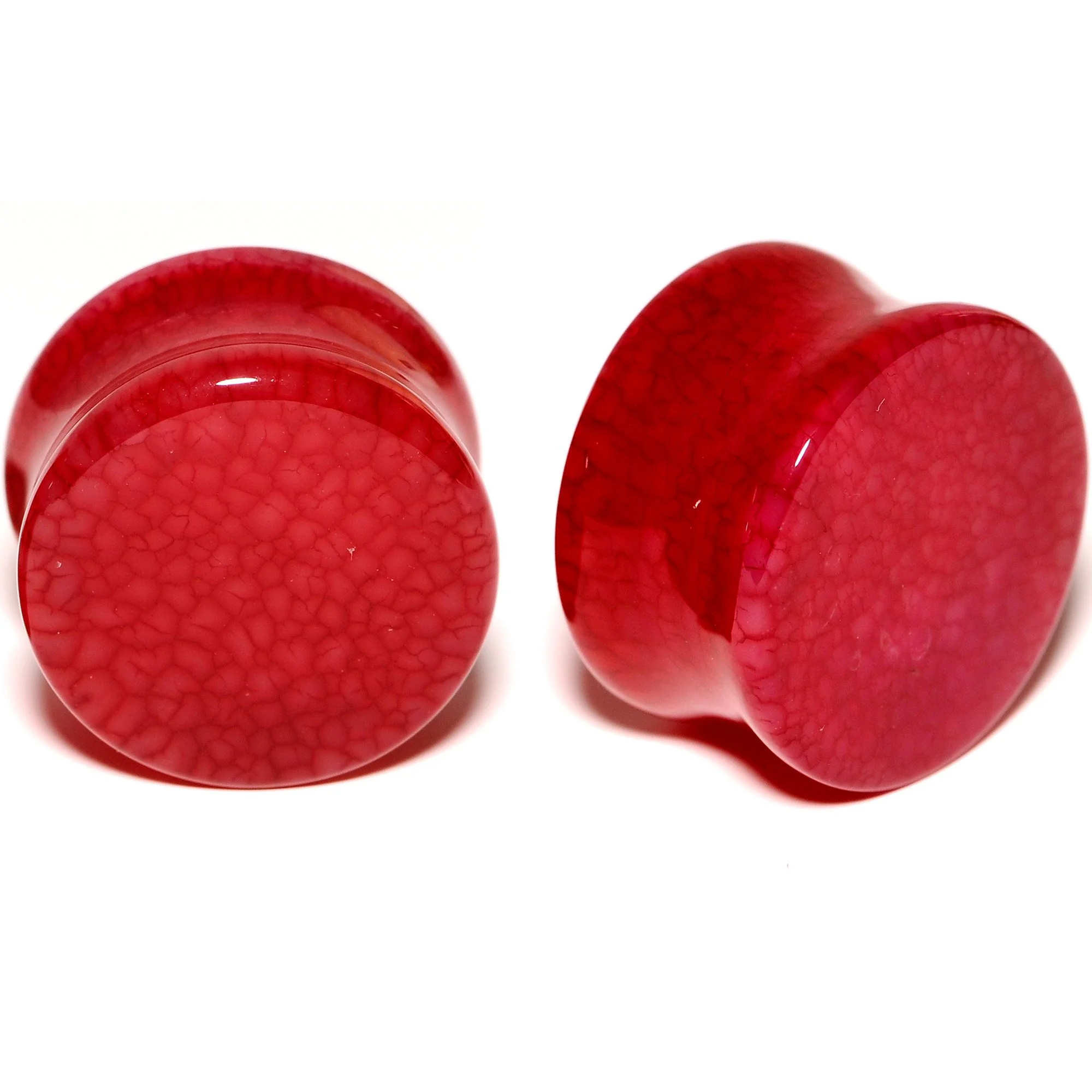 Solid Red Stone Saddle Plug Set 6mm to 25mm - Image 10