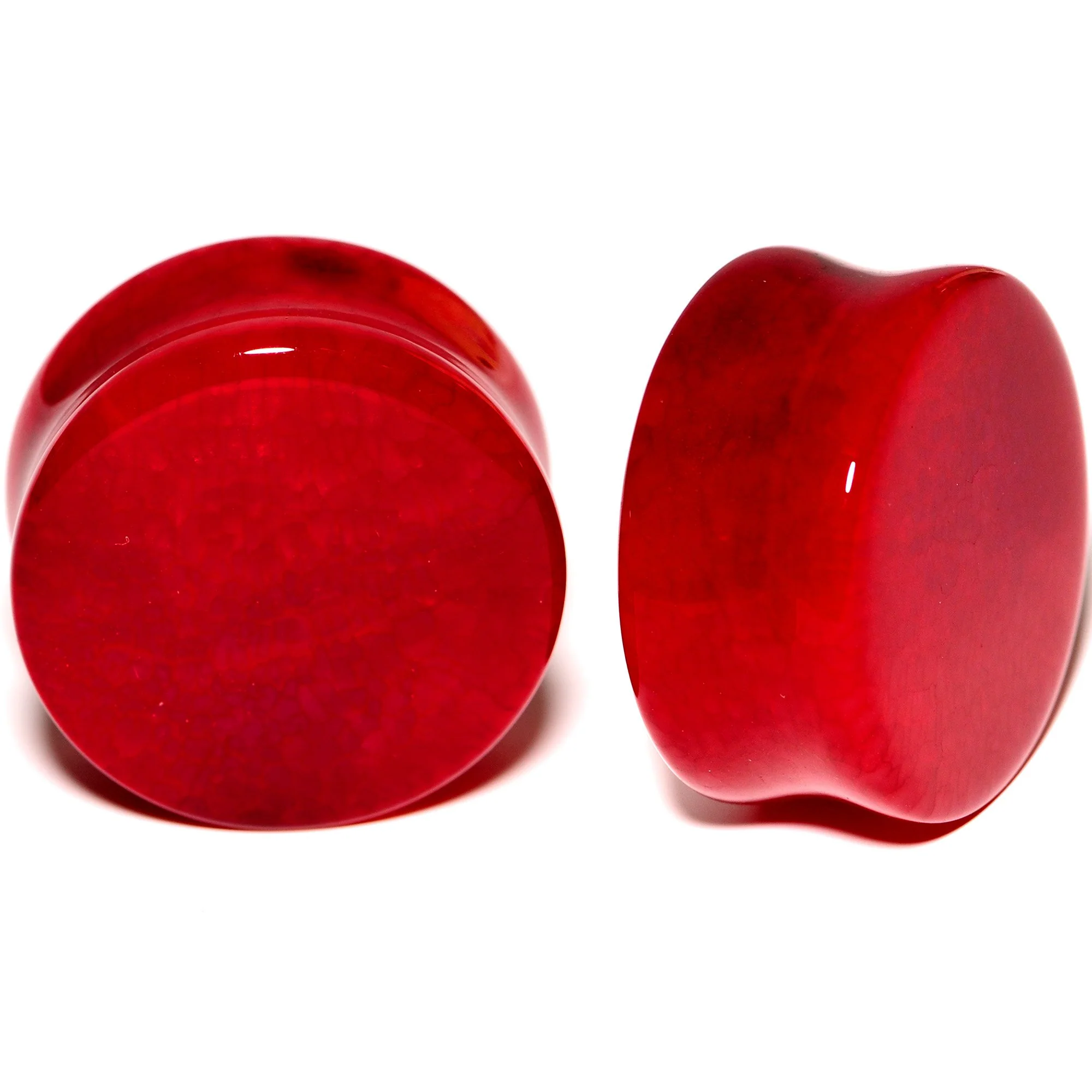 Solid Red Stone Saddle Plug Set 6mm to 25mm - Image 12
