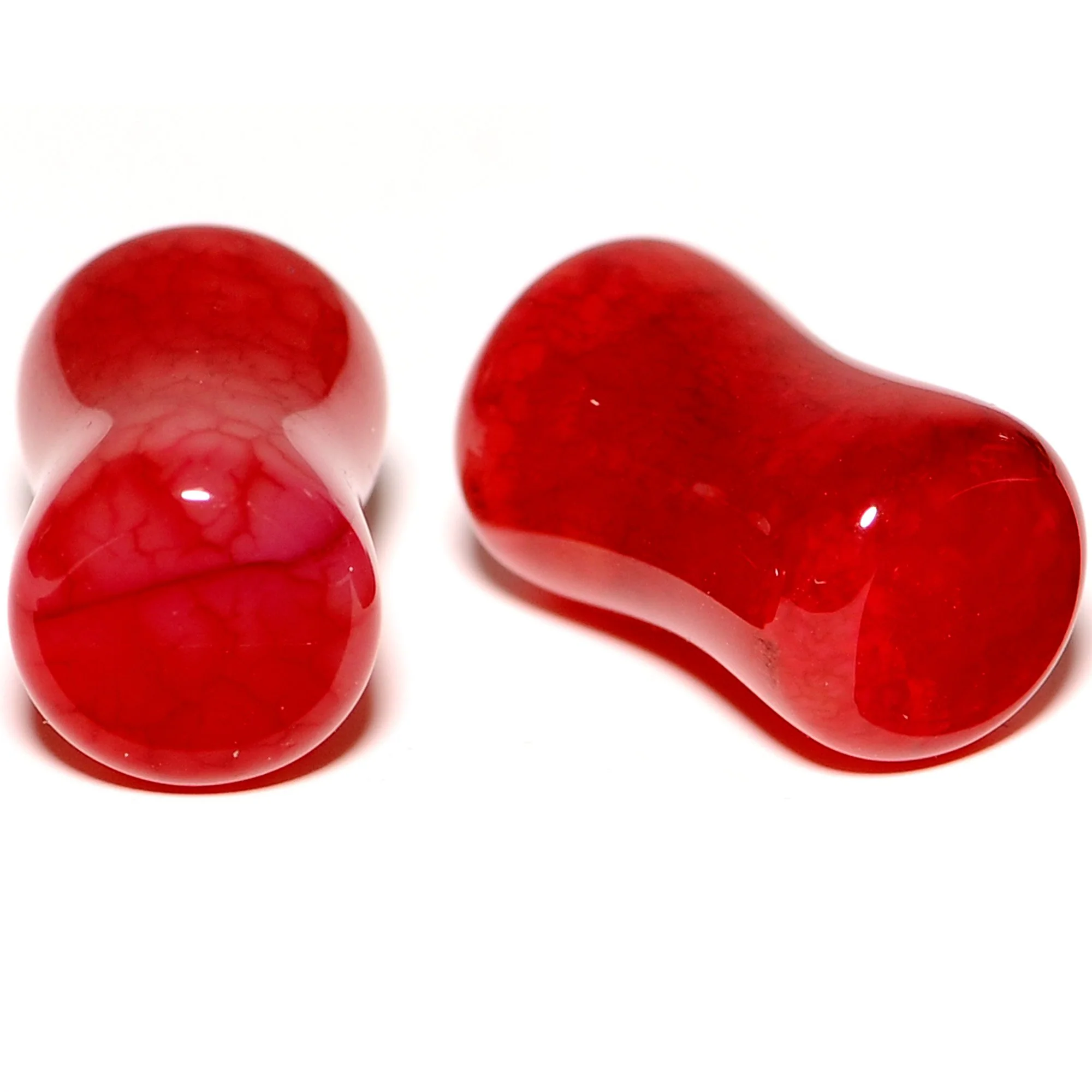 Solid Red Stone Saddle Plug Set 6mm to 25mm - Image 6