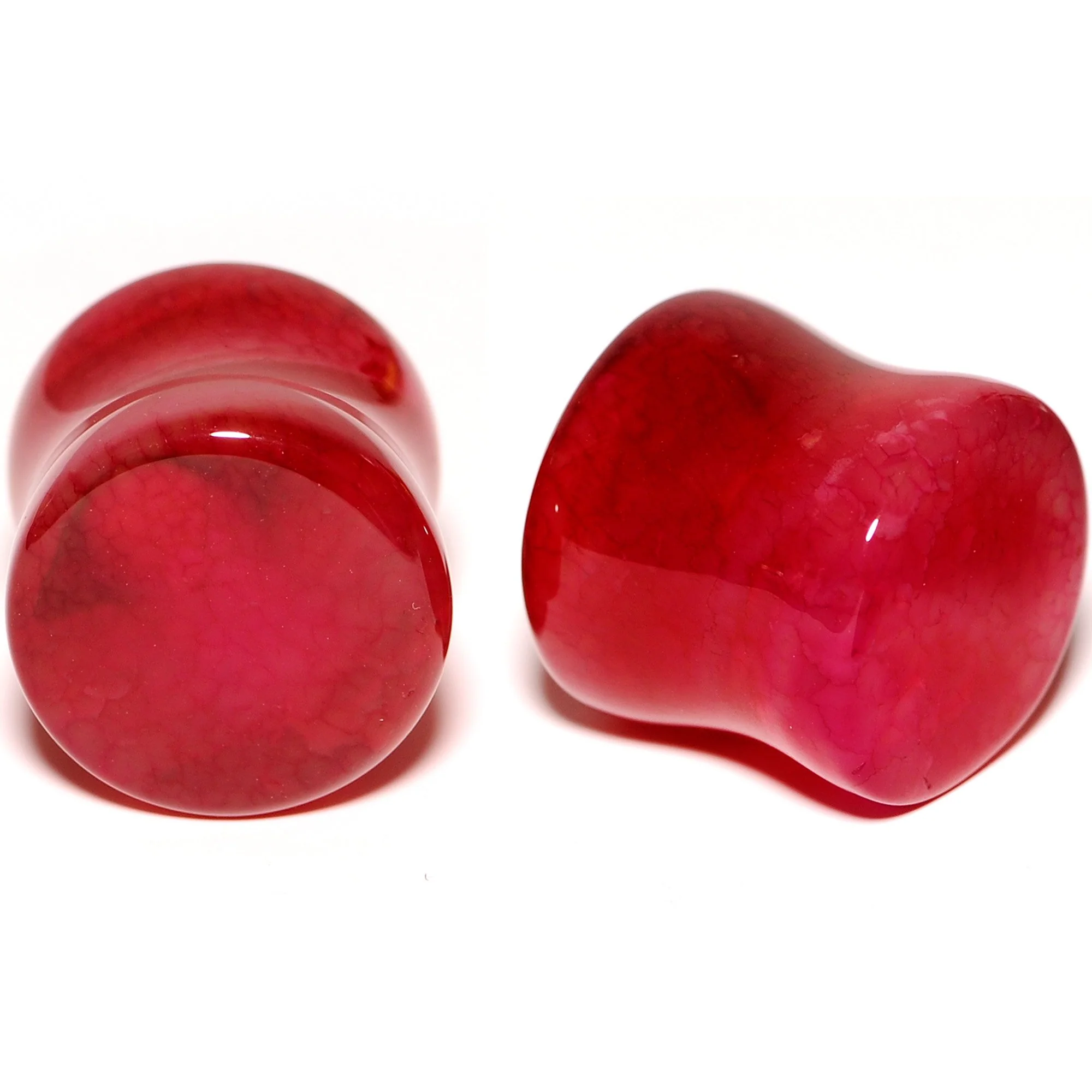Solid Red Stone Saddle Plug Set 6mm to 25mm - Image 7