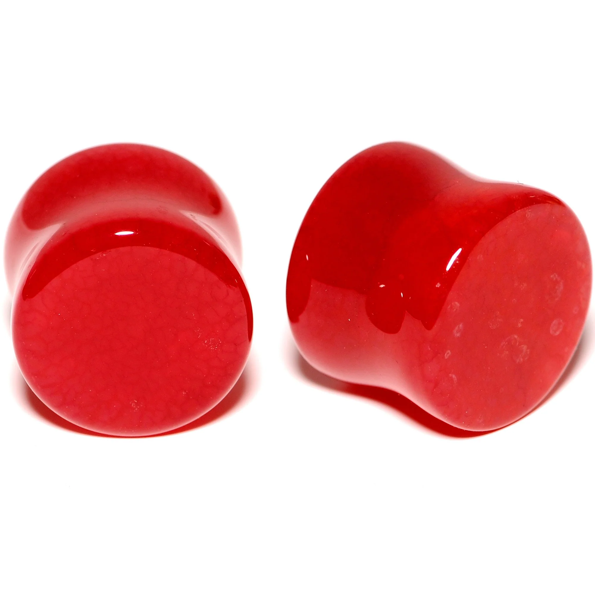 Solid Red Stone Saddle Plug Set 6mm to 25mm - Image 8
