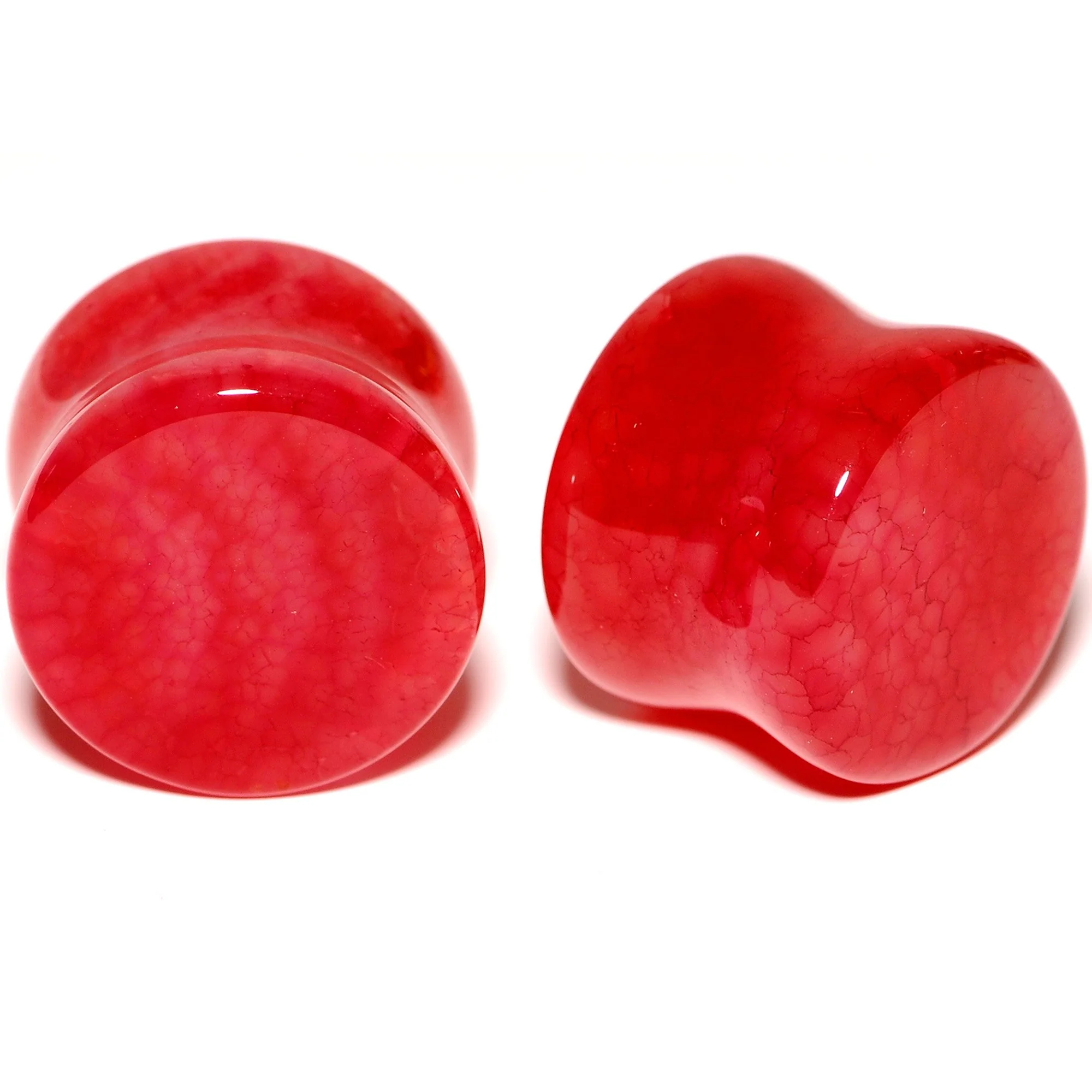 Solid Red Stone Saddle Plug Set 6mm to 25mm - Image 9