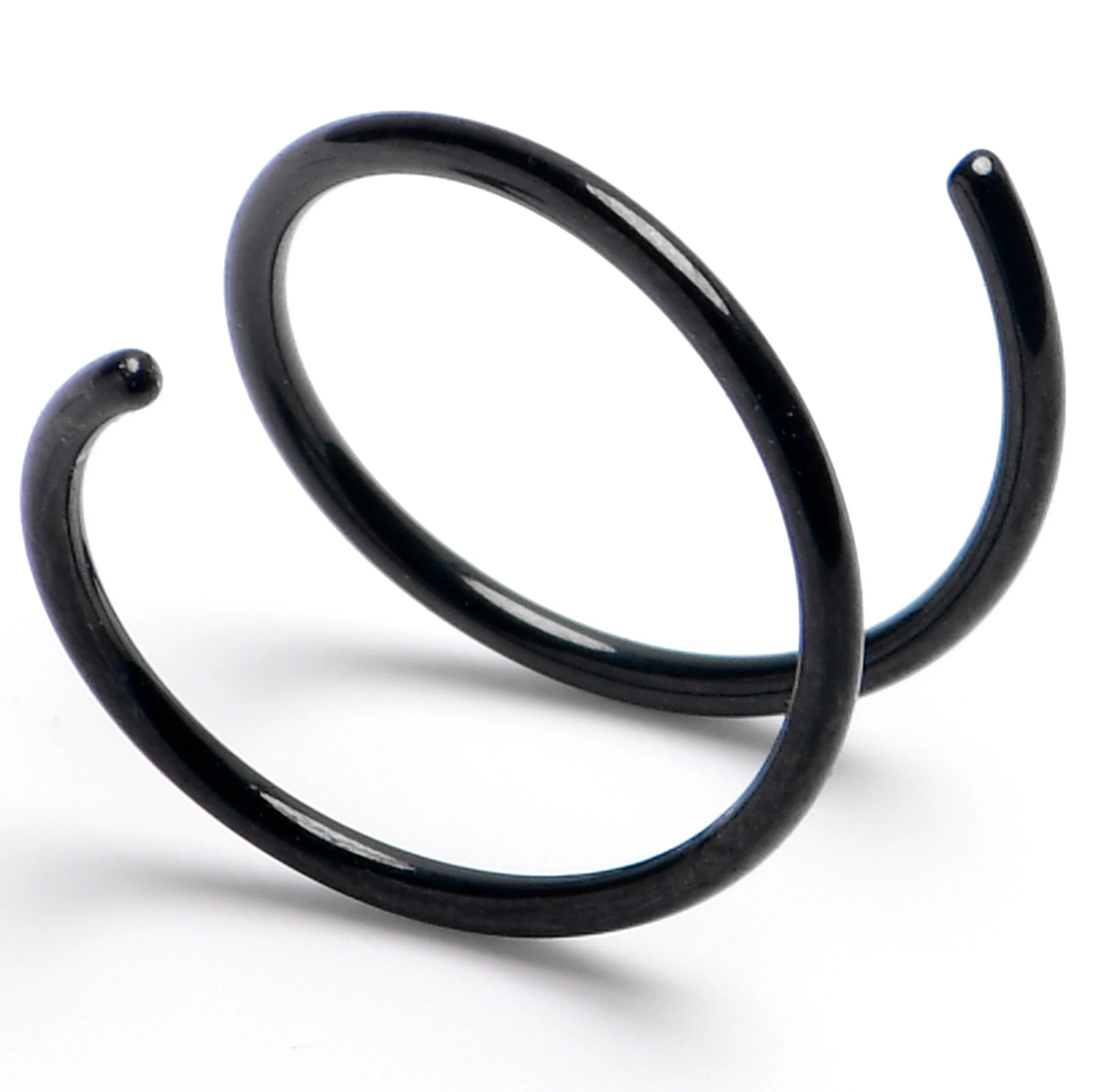Spiral Nose Rings Double Hoop 20G - Image 4
