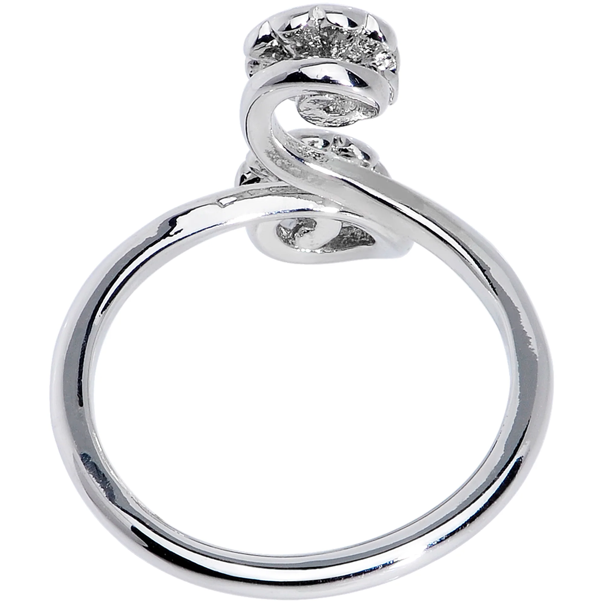 Spring Summer Rainbow Flower Spiral Toe Ring - Image 3