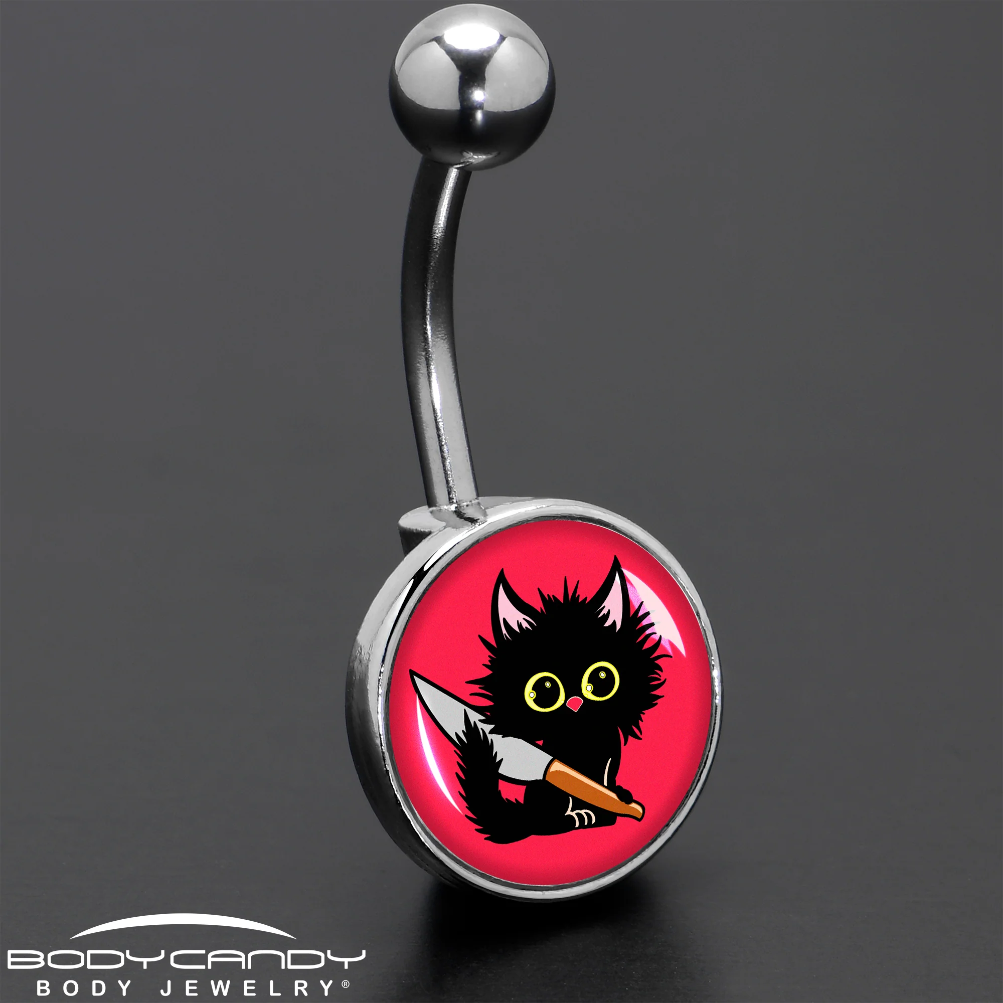 Stabby Cat Belly Ring by Onyx O - Image 8