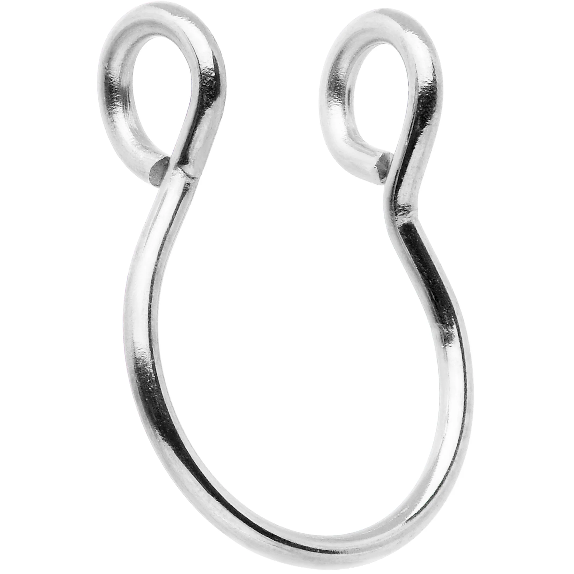 Stainless Steel Clip on Fake Septum Nose Hoop