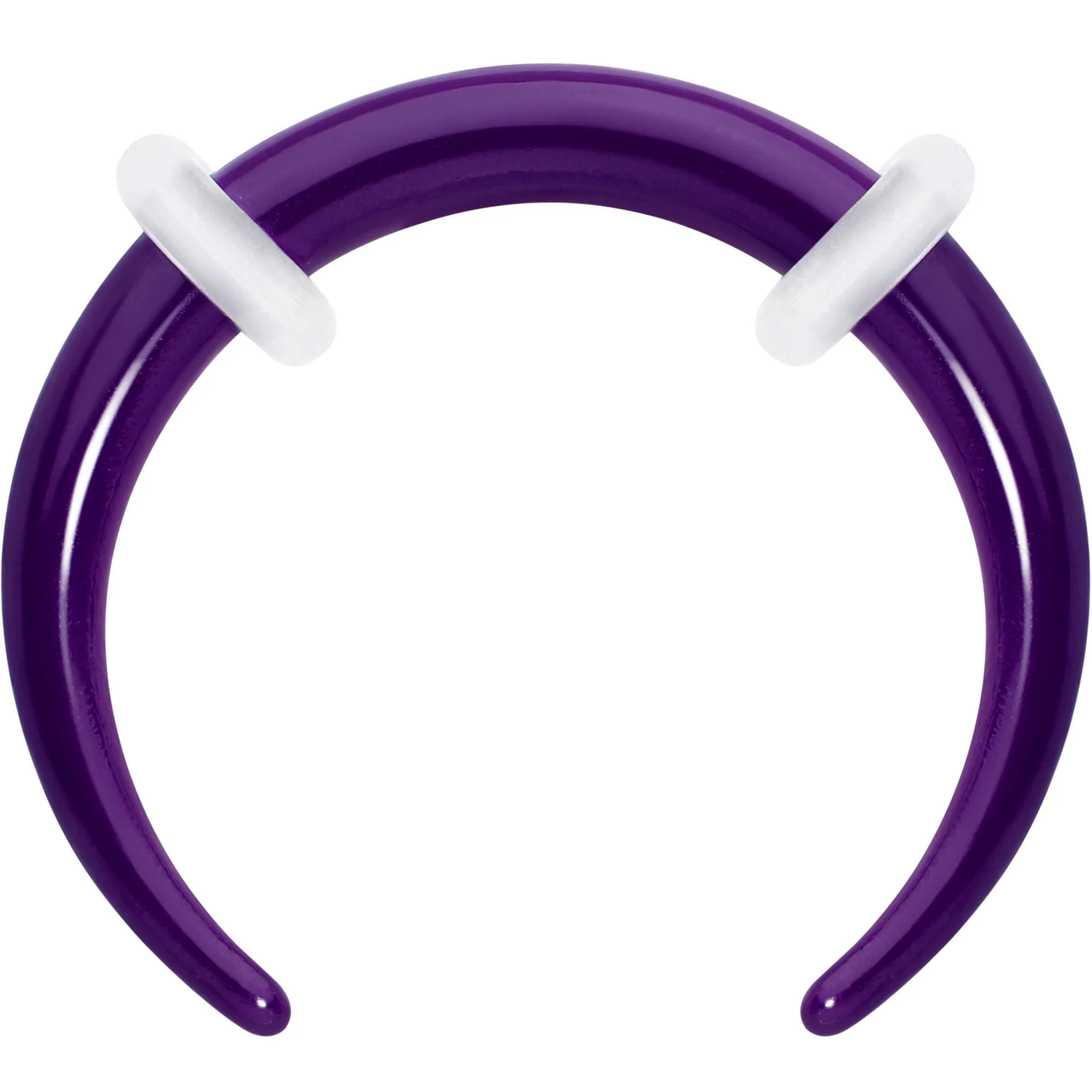 Stainless Steel Crescent Pincher Septum Ring - 14G and 16G - Image 12