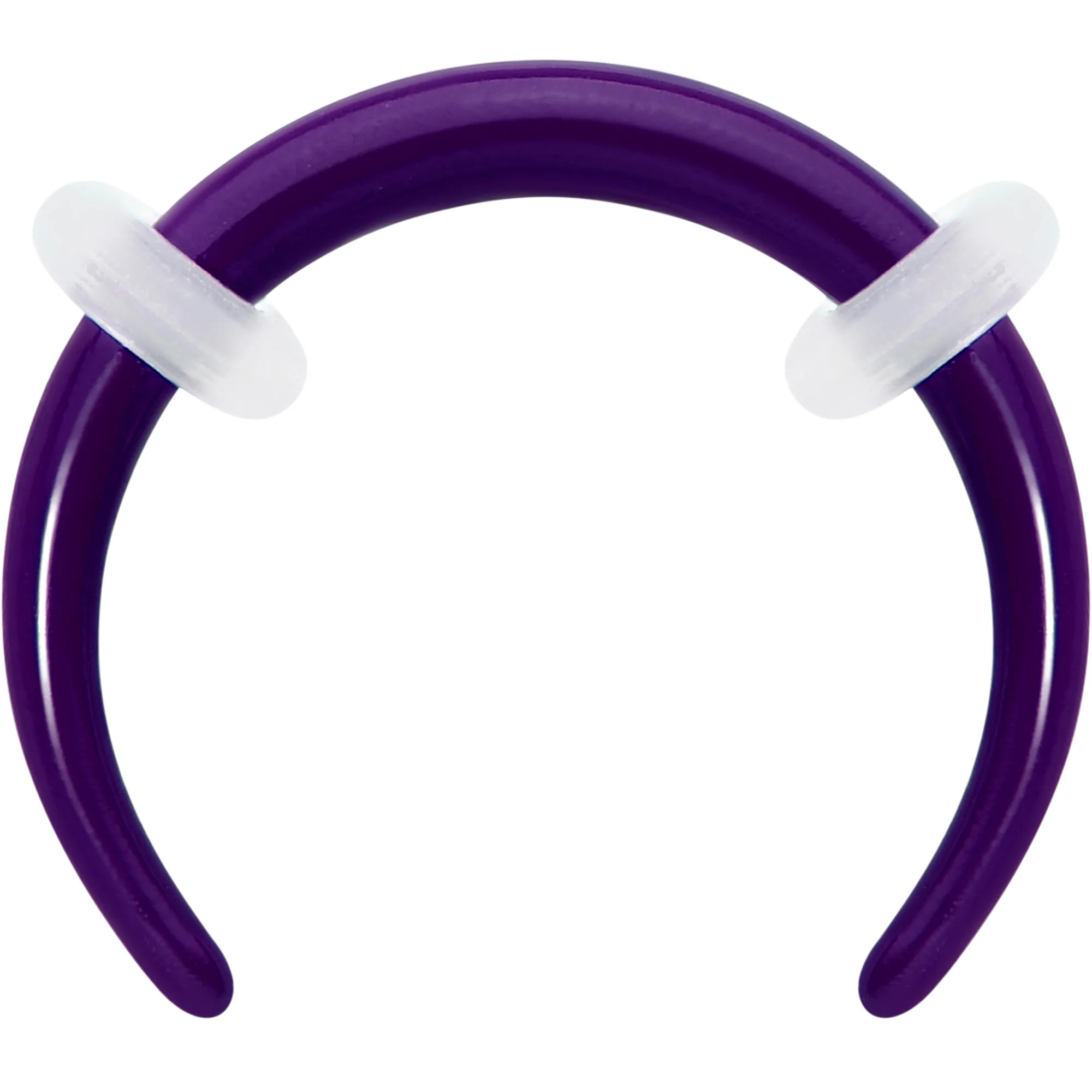 Stainless Steel Crescent Pincher Septum Ring - 14G and 16G - Image 14