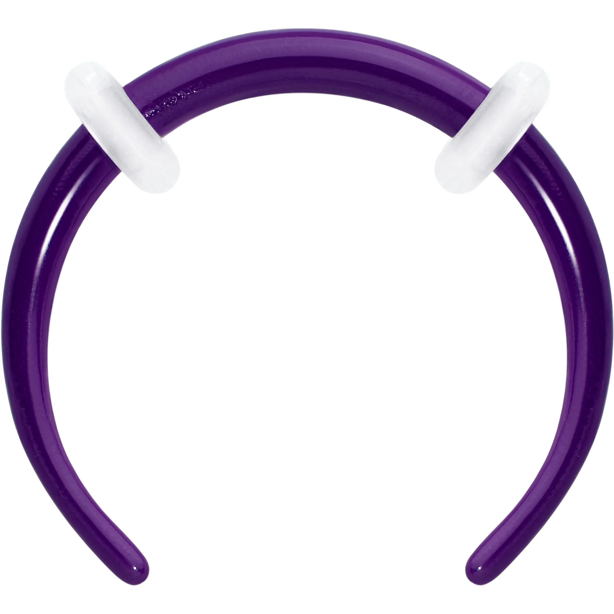 Stainless Steel Crescent Pincher Septum Ring - 14G and 16G - Image 16