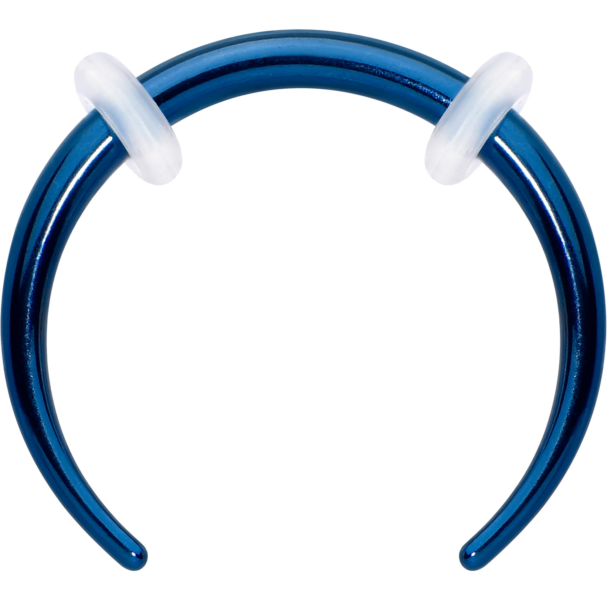 Stainless Steel Crescent Pincher Septum Ring - 14G and 16G - Image 18