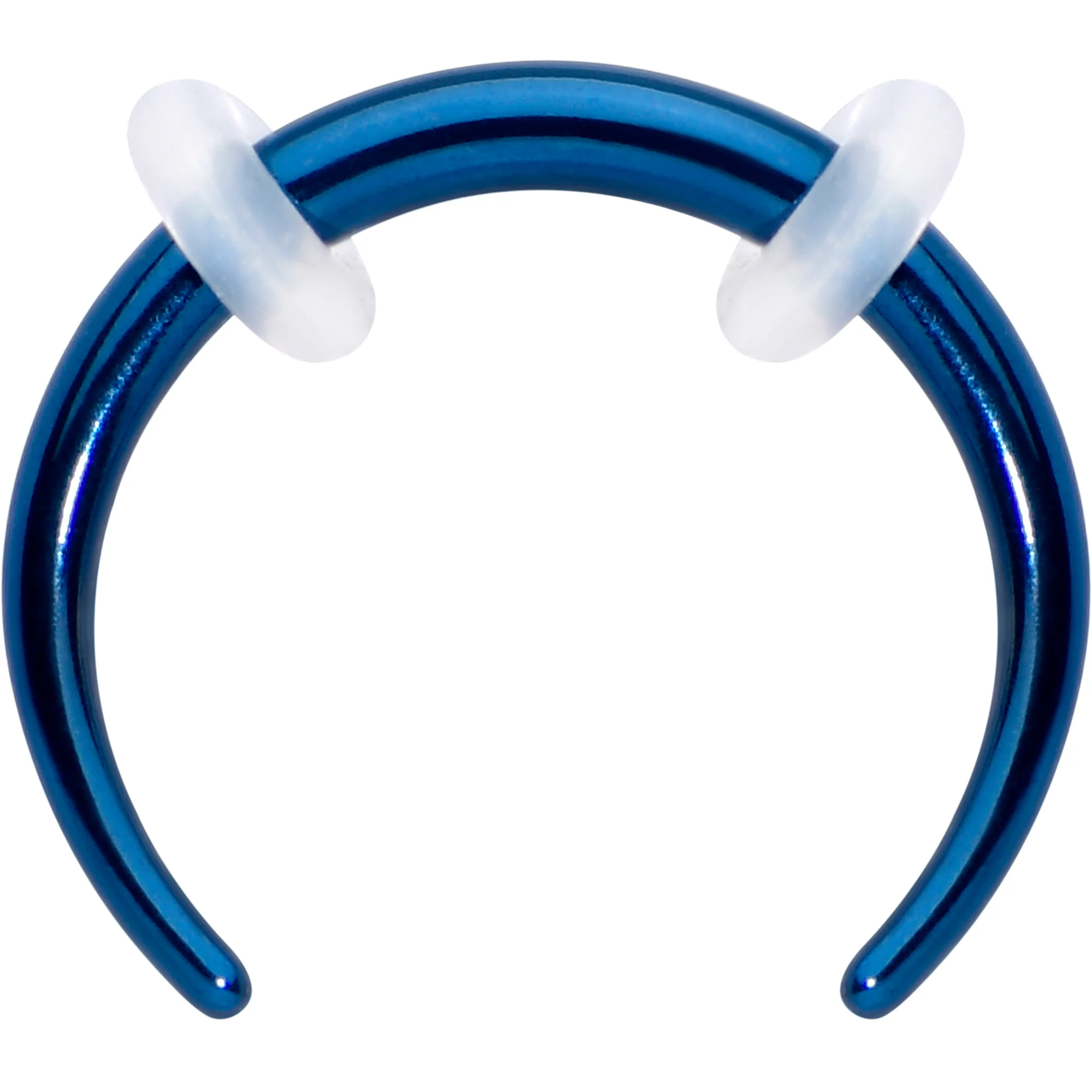 Stainless Steel Crescent Pincher Septum Ring - 14G and 16G - Image 19