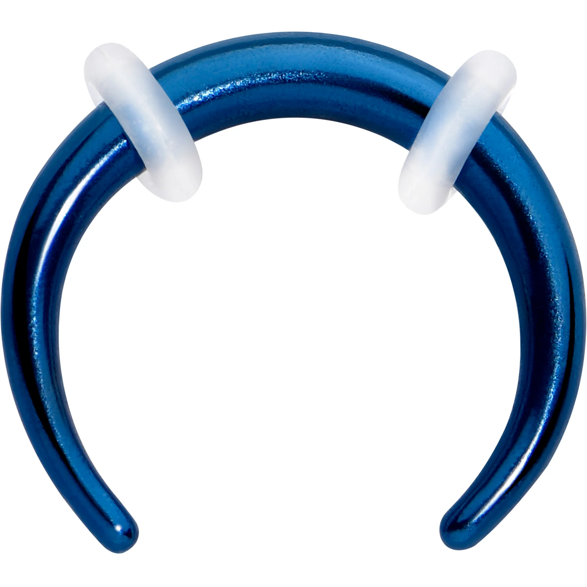 Stainless Steel Crescent Pincher Septum Ring - 14G and 16G - Image 21